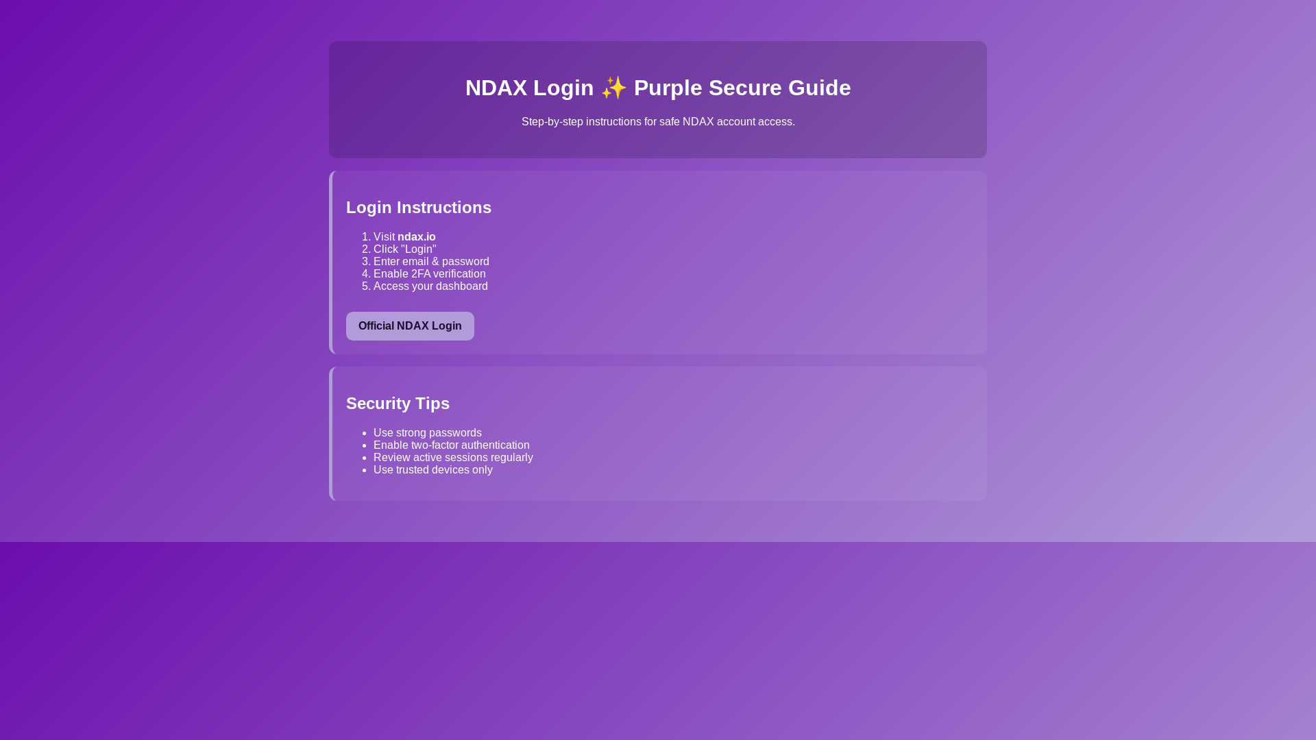 website screenshot of https://secure-ndex-portal.pages.dev/