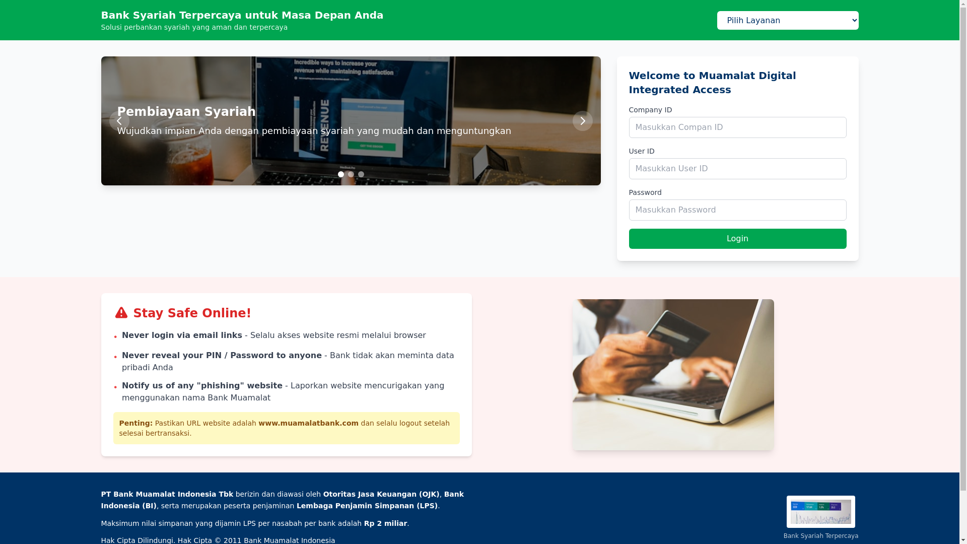 website screenshot of https://mualatcmsmadin.com/