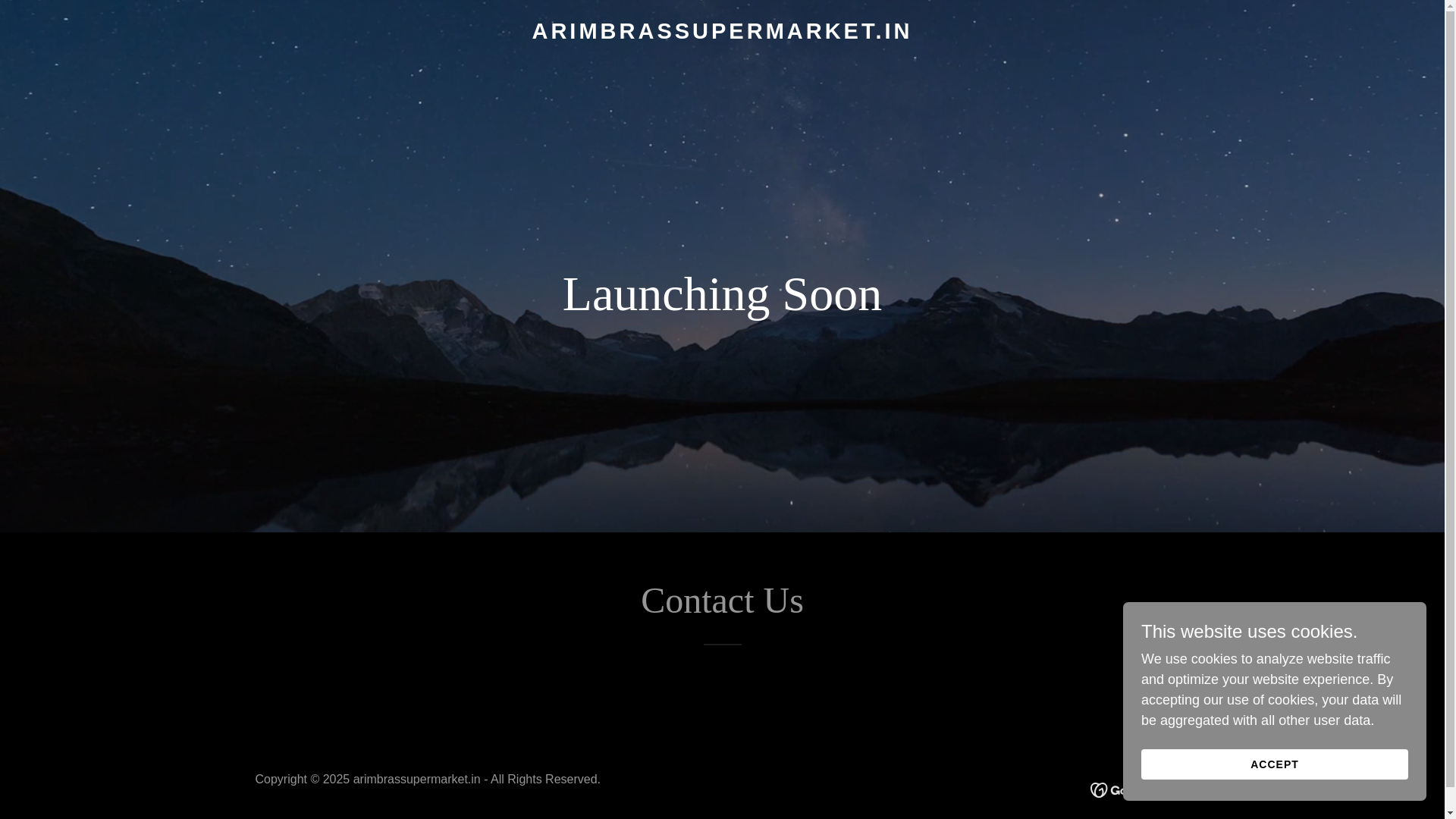website screenshot of https://arimbrassupermarket.in/