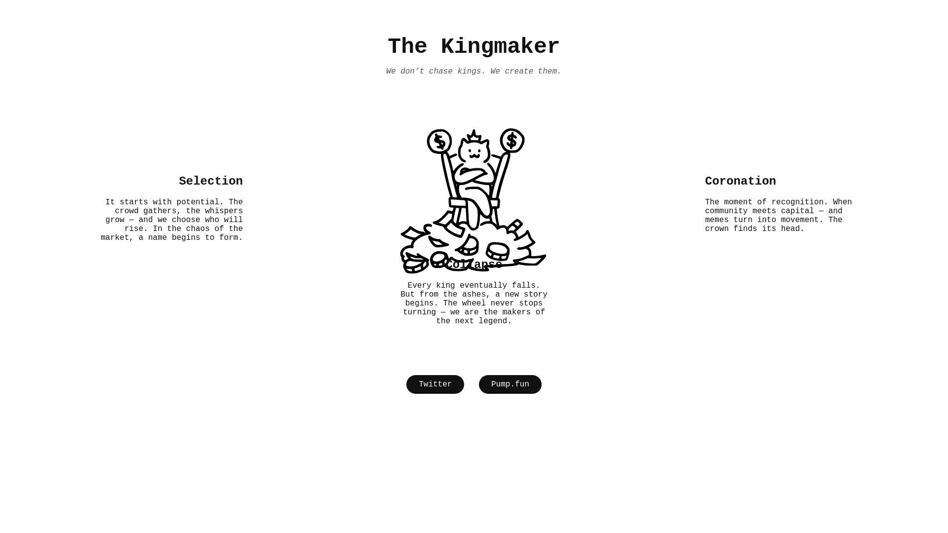 website screenshot of https://makeking.fun/