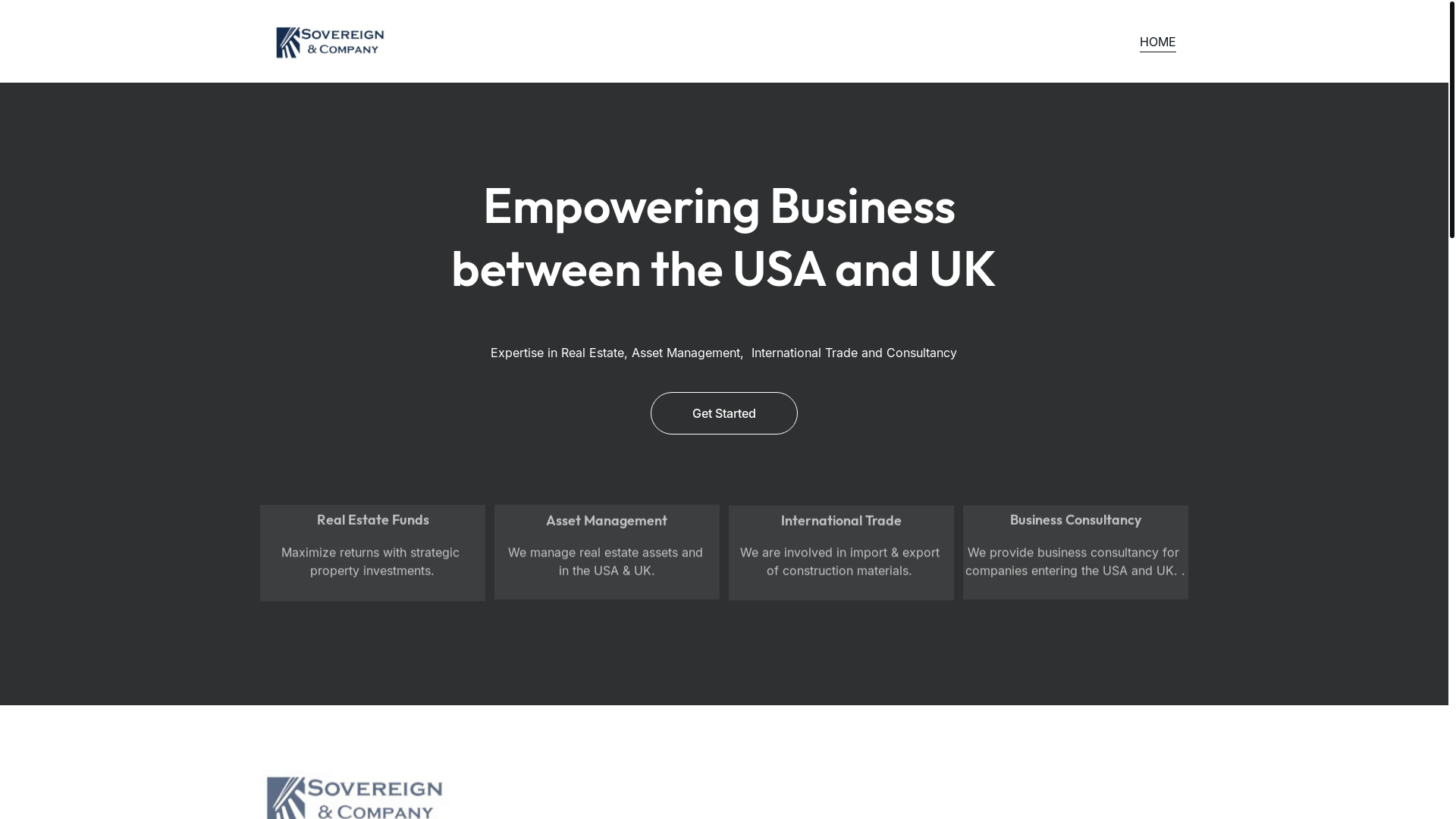 website screenshot of https://sovcompany.com/