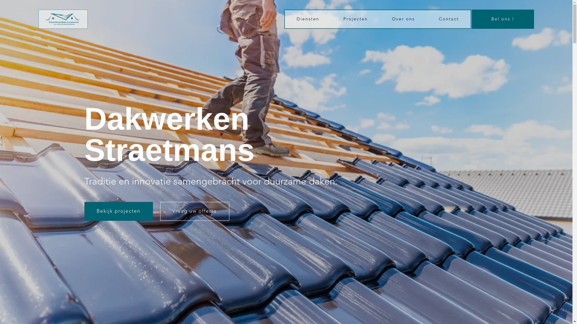 website screenshot of https://dakwerken-straetmans.be/