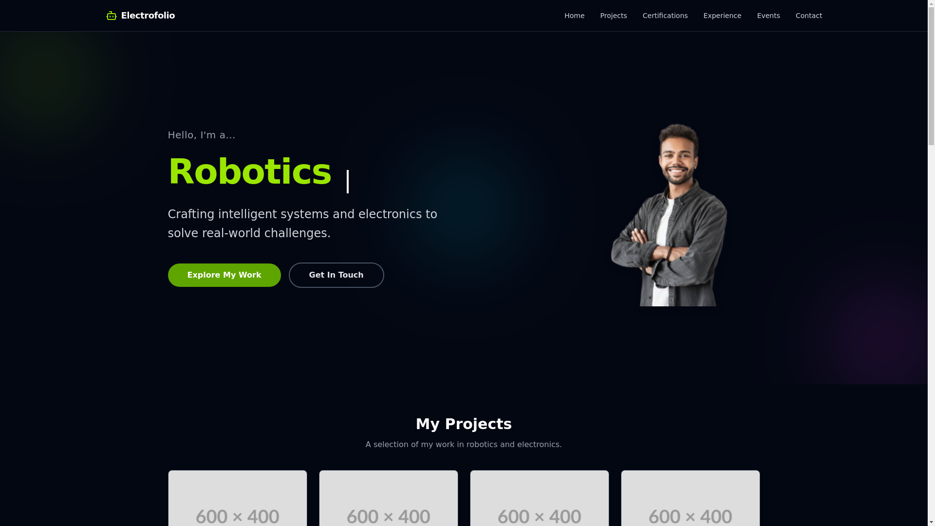 website screenshot of https://tempportfolio.pages.dev/