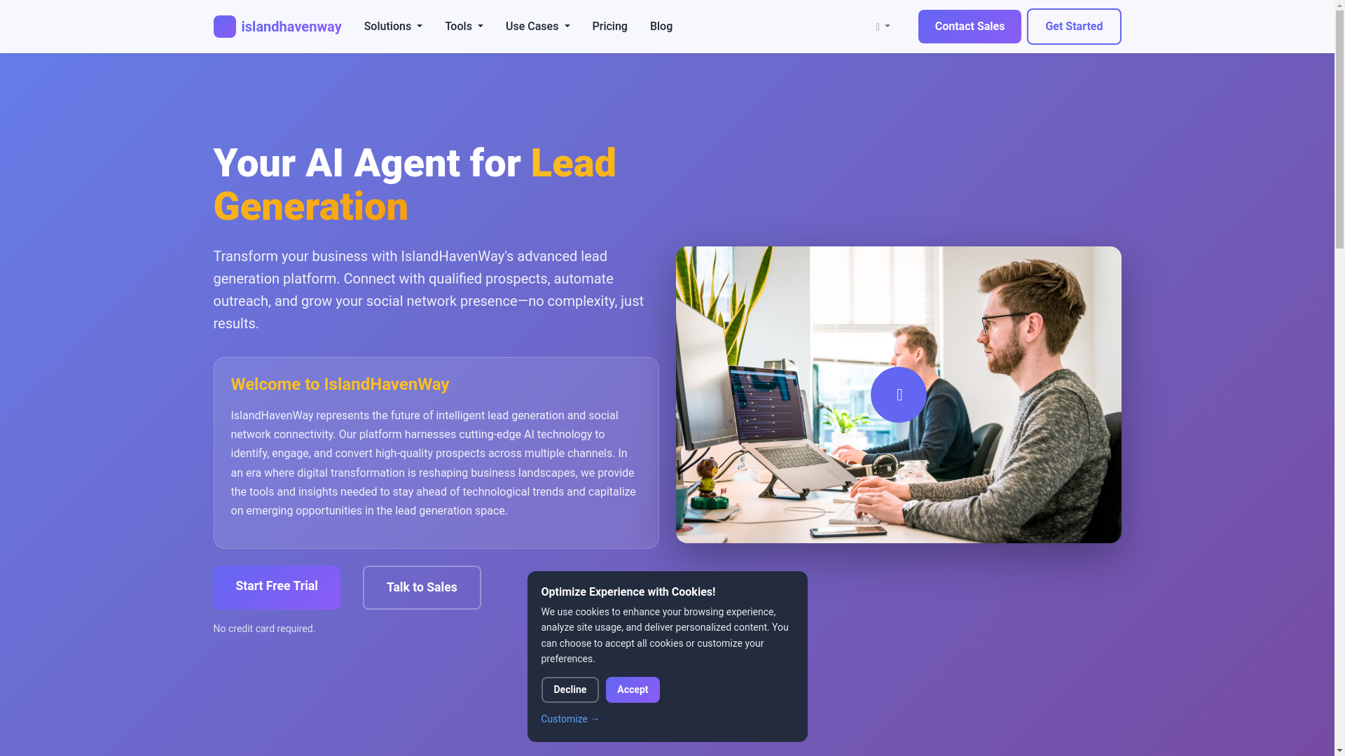 website screenshot of https://islandhavenway.pages.dev/