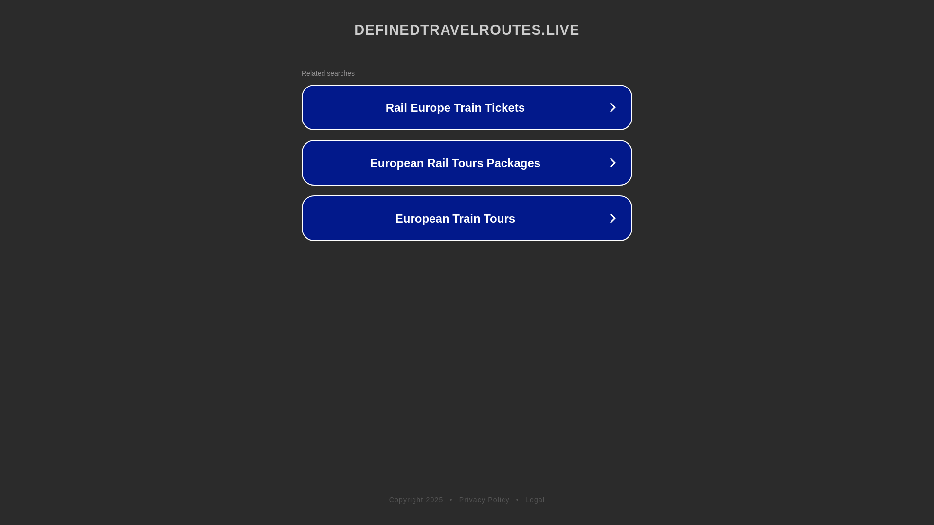 website screenshot of https://definedtravelroutes.live/