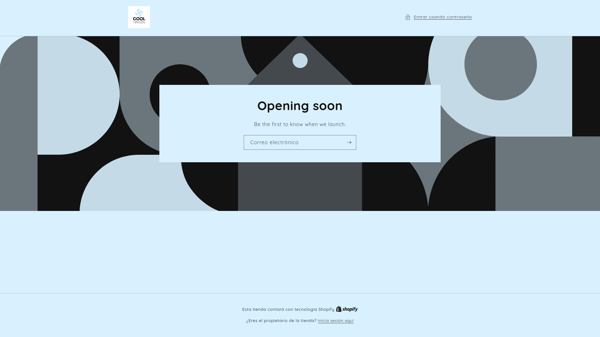 website screenshot of https://coolhaven.es/