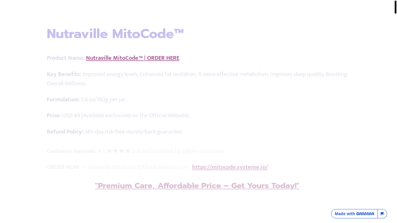 website screenshot of https://nutraville-mitocode-odws8bc.gamma.site/nutraville-mitocode
