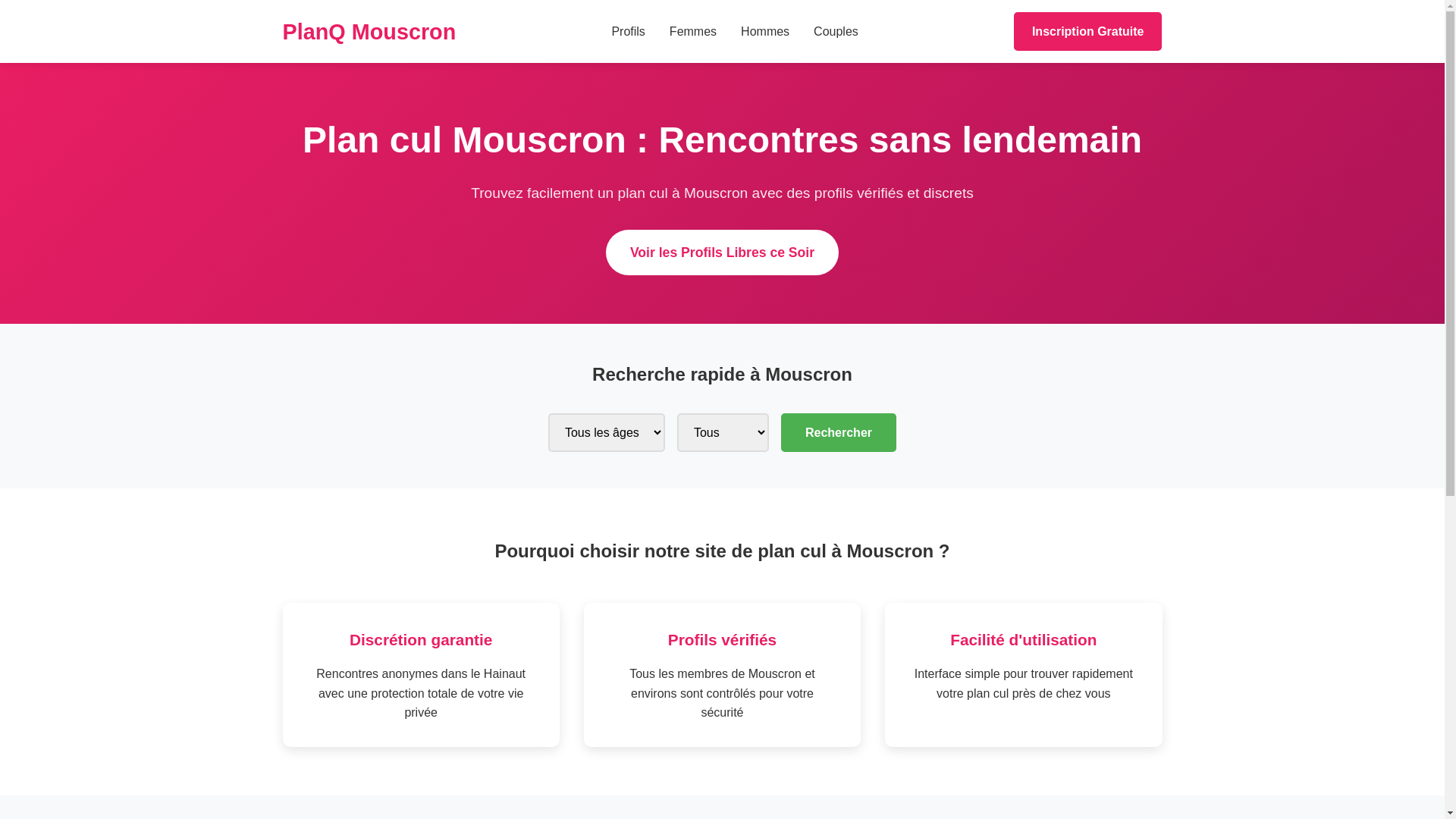 website screenshot of https://planq-mouscron.be/