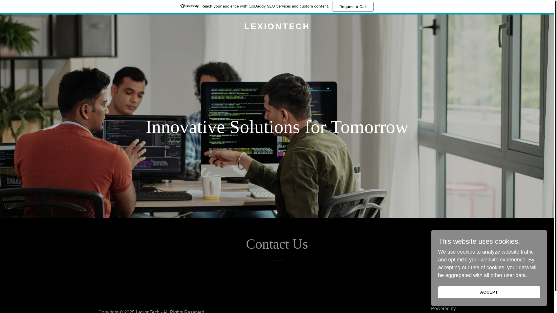 website screenshot of https://lexiontech.xyz/