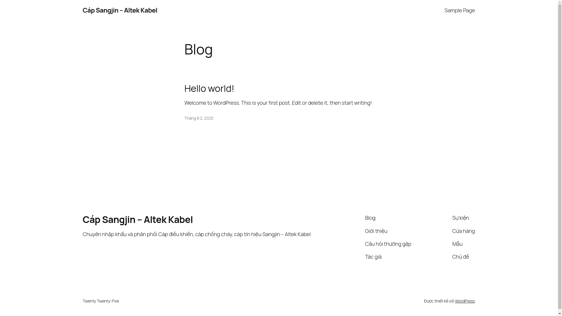 website screenshot of https://sangjin-altek.com/