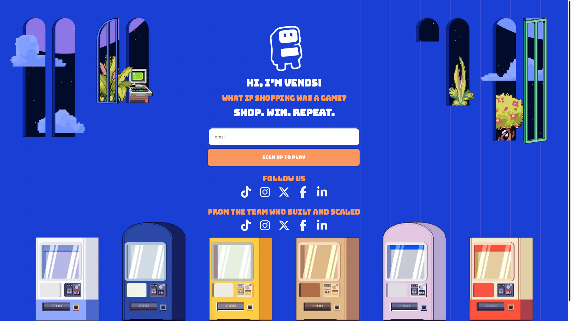 website screenshot of https://vends.pages.dev/