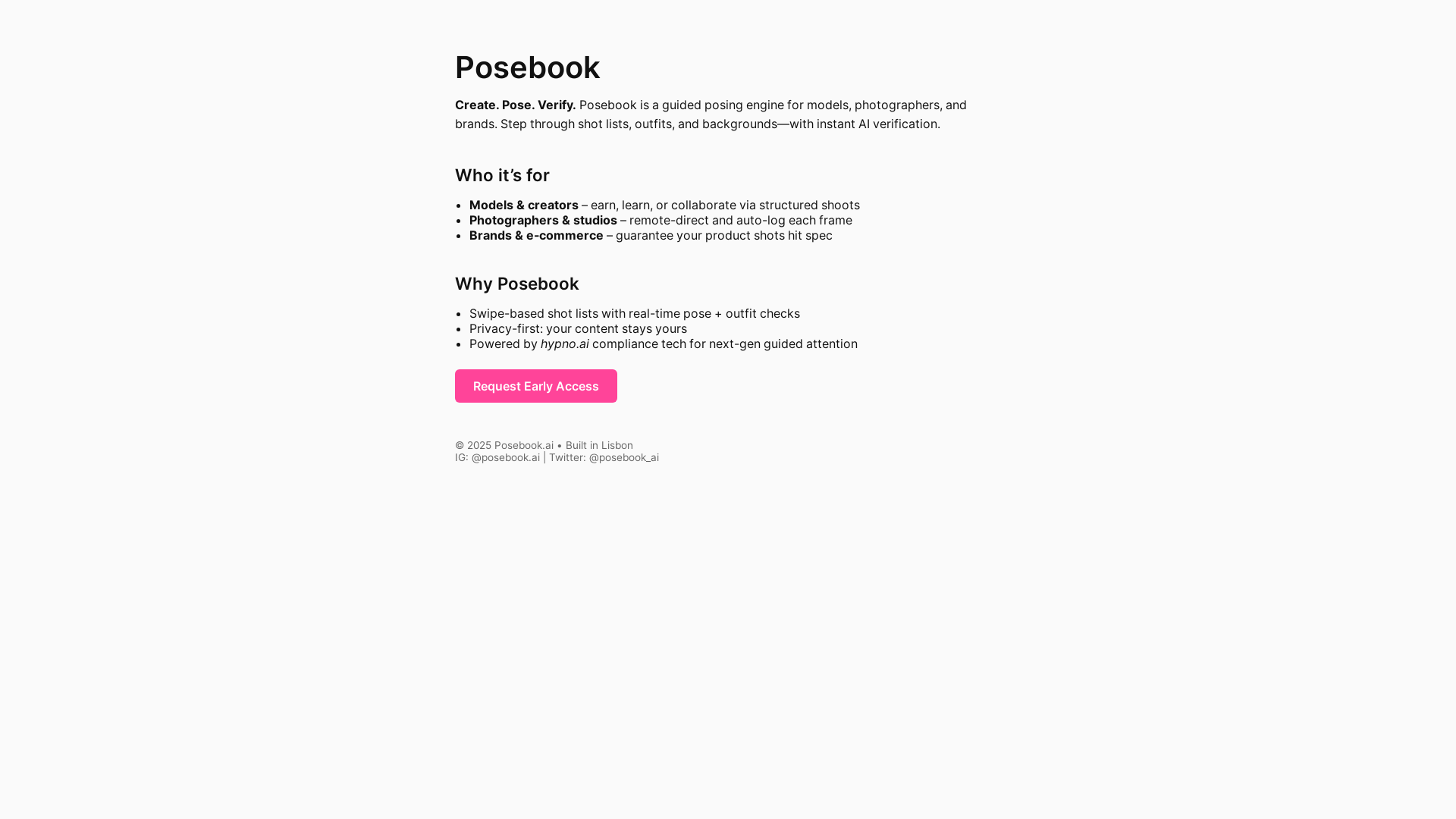 website screenshot of https://posebook.me/