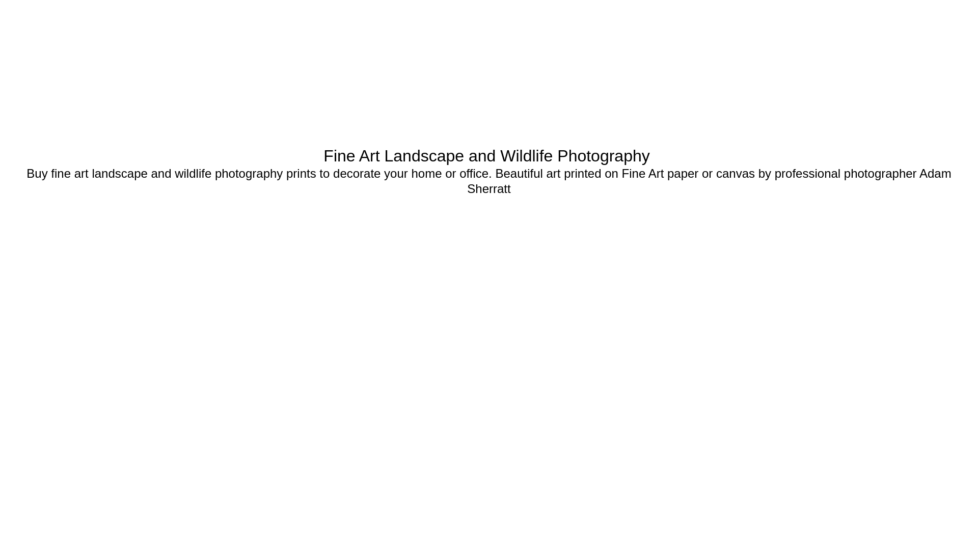 website screenshot of https://adamsherratt.photography/