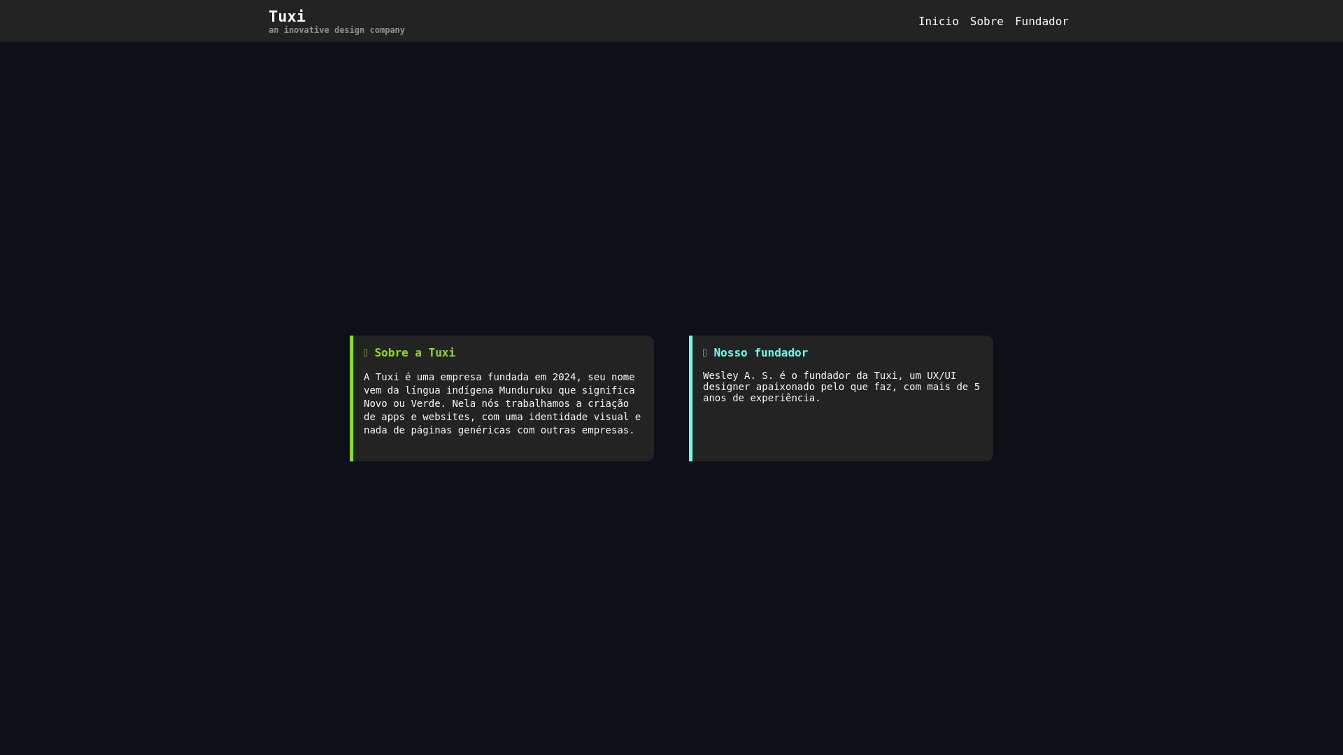 website screenshot of https://wesleyalvesdesousa.com.br/
