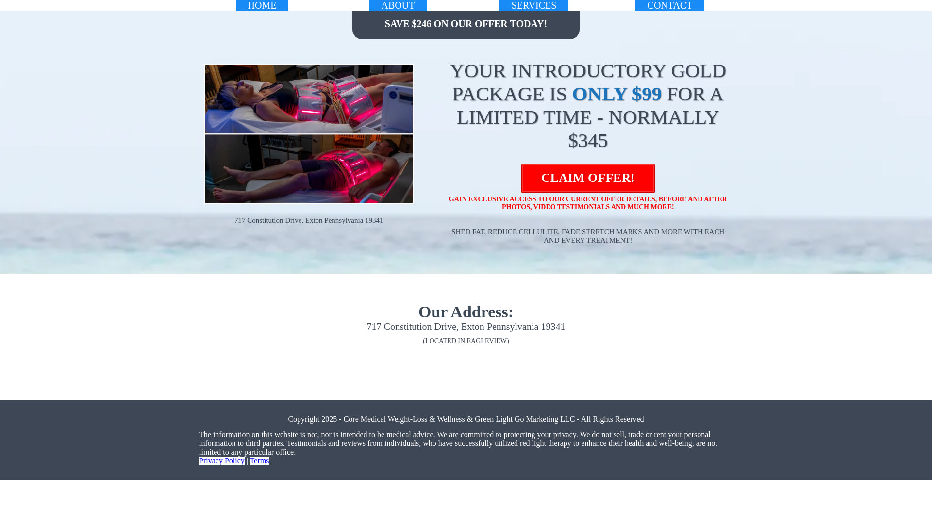 website screenshot of https://corewellnes.net/