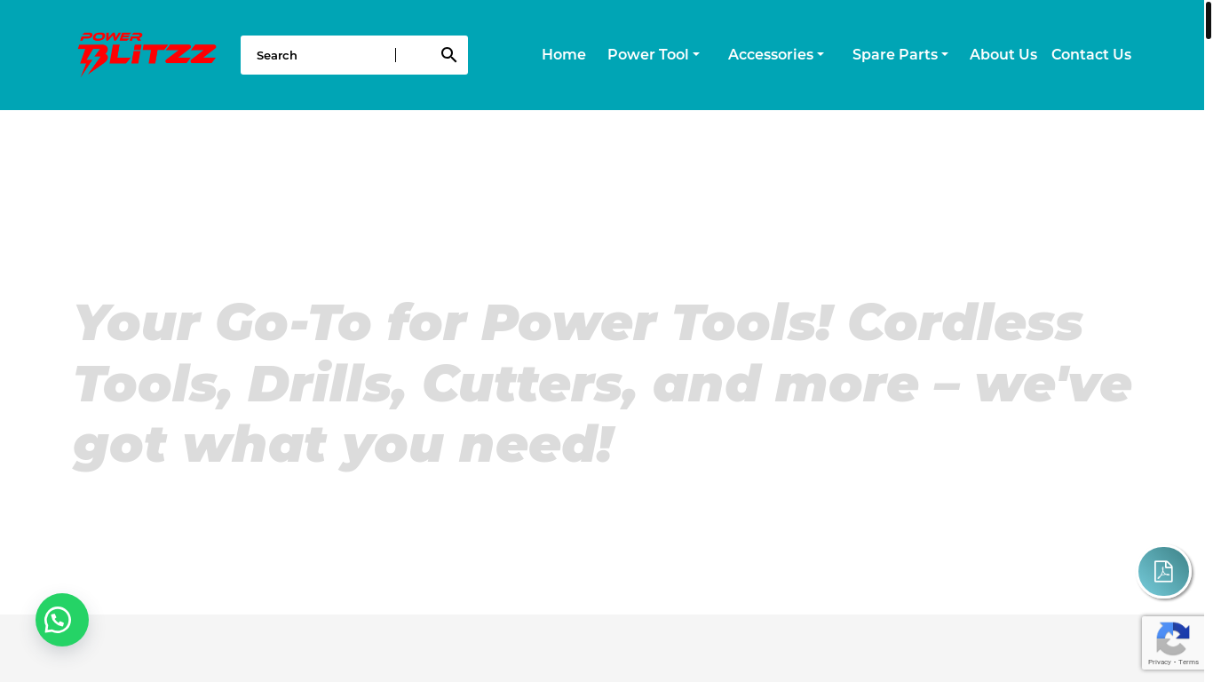 website screenshot of https://powerblitzz.com/