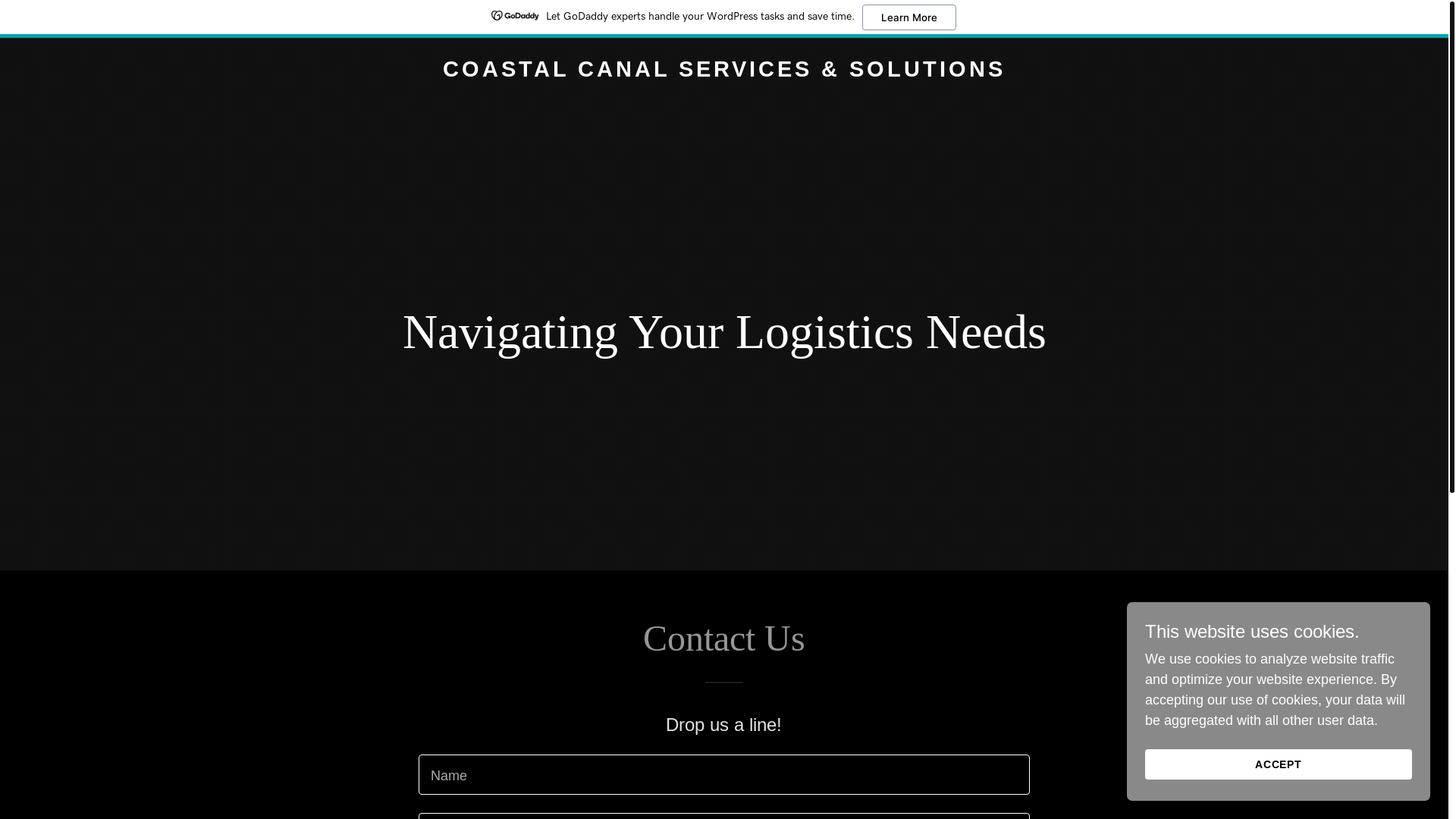 website screenshot of https://coastalcanalservicessolutions.com/