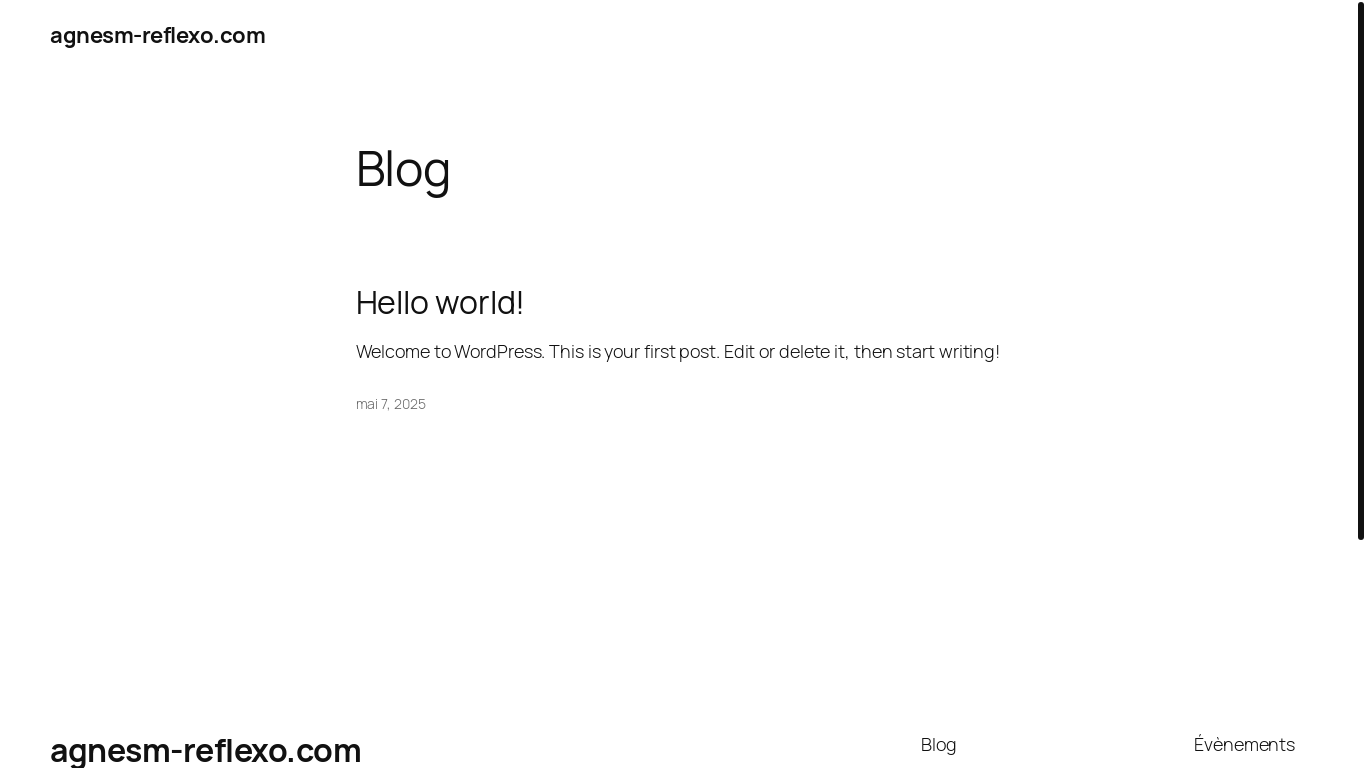 website screenshot of https://agnesm-reflexo.com/
