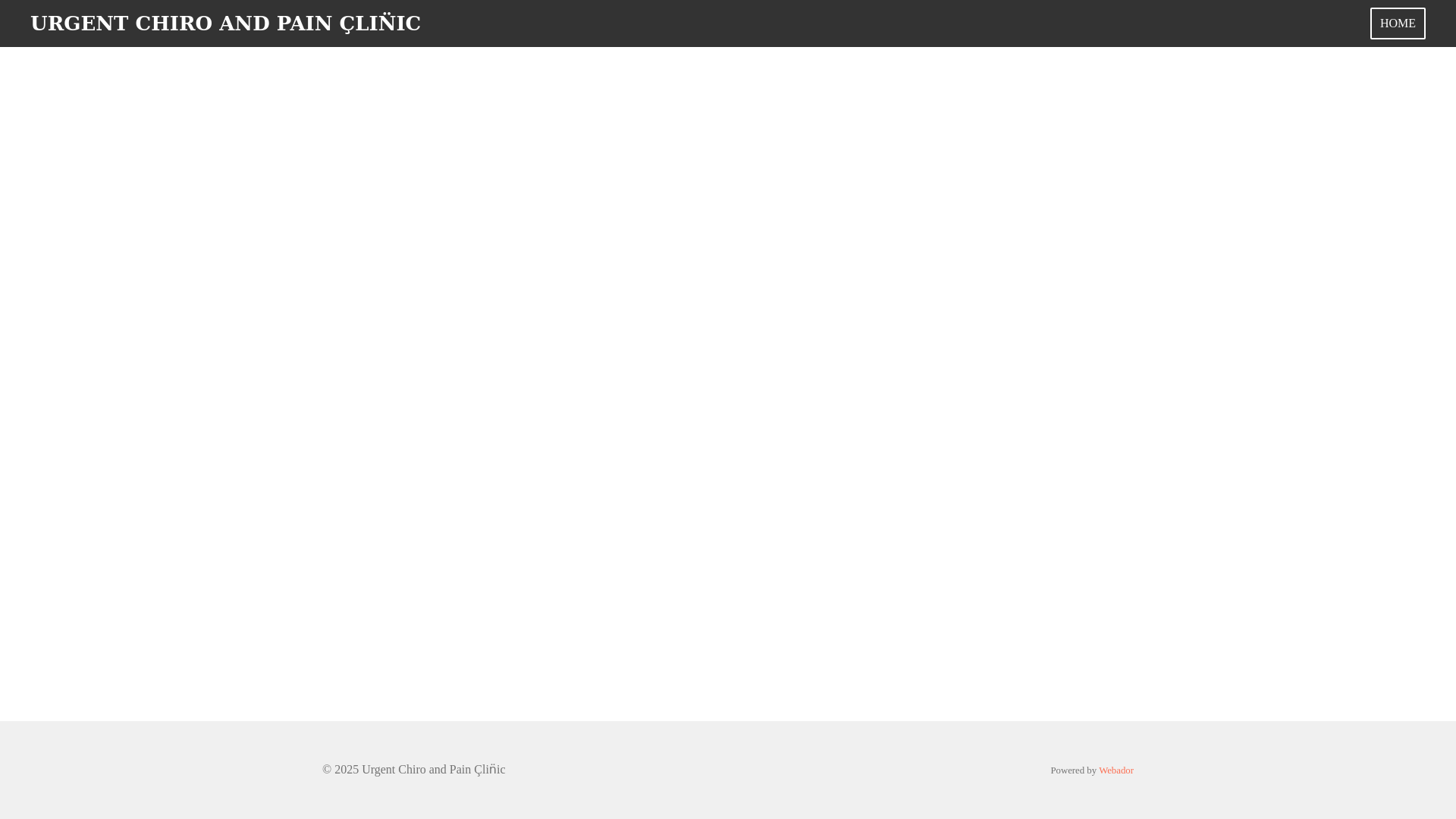 website screenshot of https://urgentchiroandpainclinic.com/