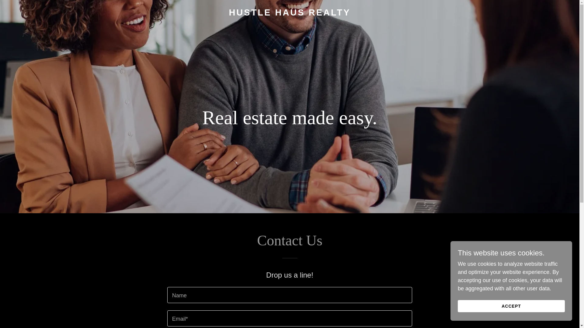 website screenshot of https://hustlehausrealty.com/