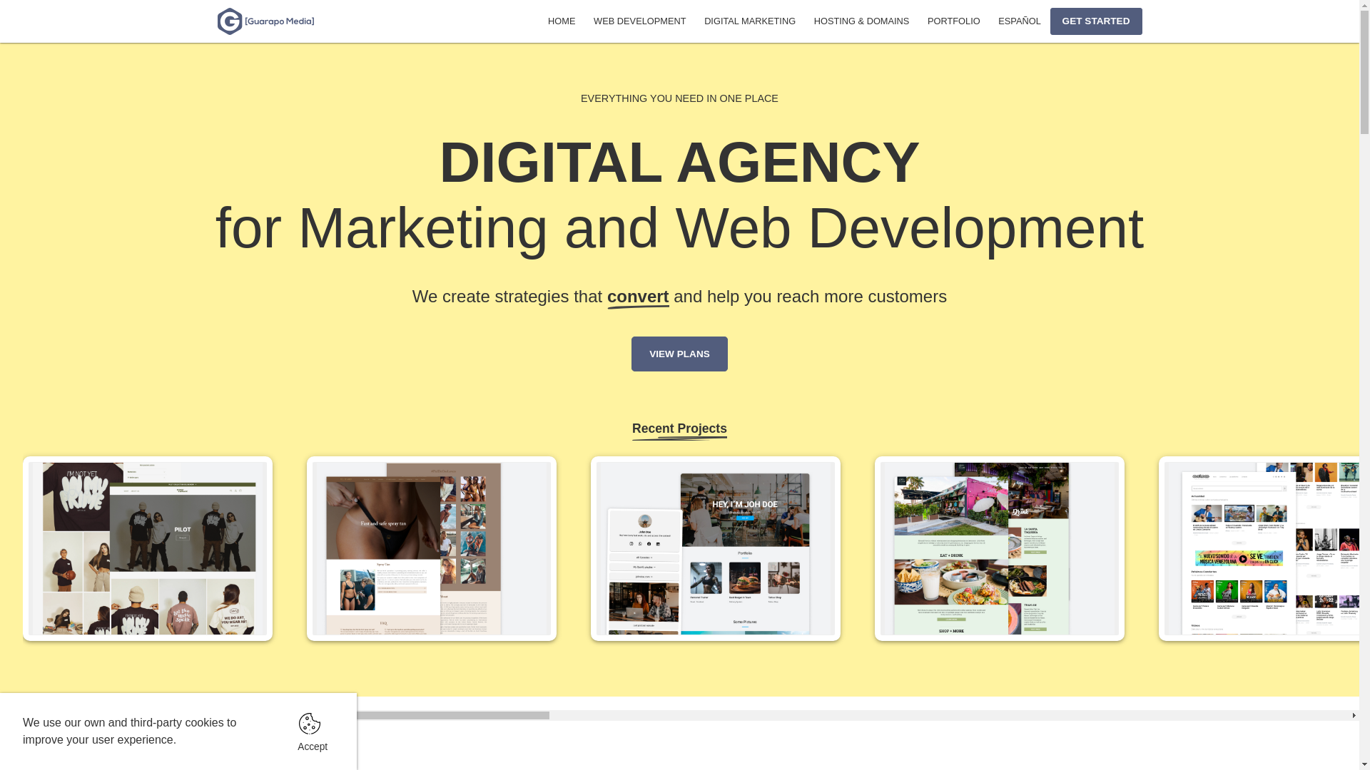 website screenshot of https://guarapo-media.pages.dev/