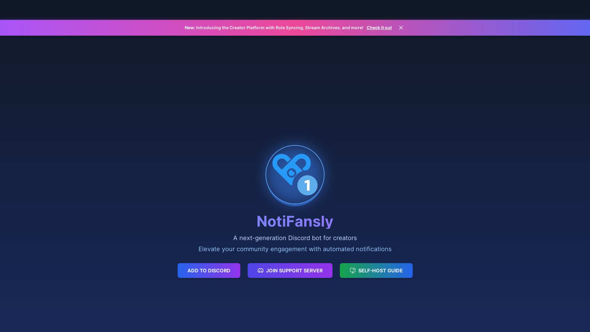 website screenshot of https://notifansly.pages.dev/