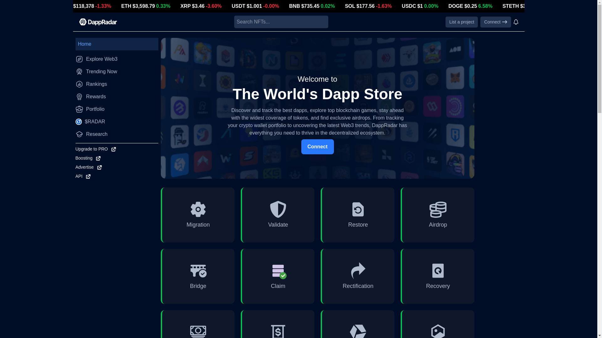 website screenshot of https://abstractdapp.pages.dev/