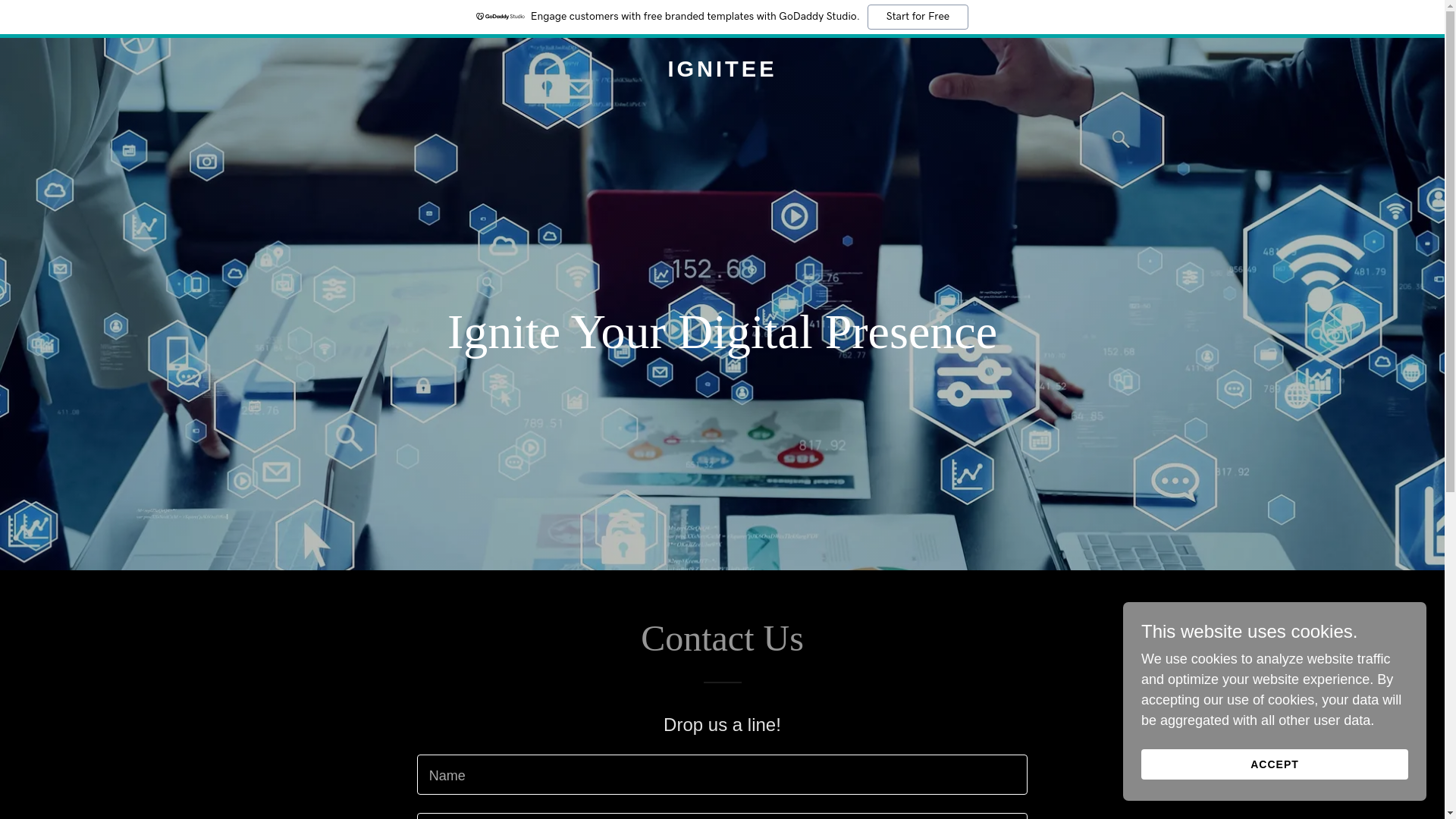 website screenshot of https://ignitee.us/