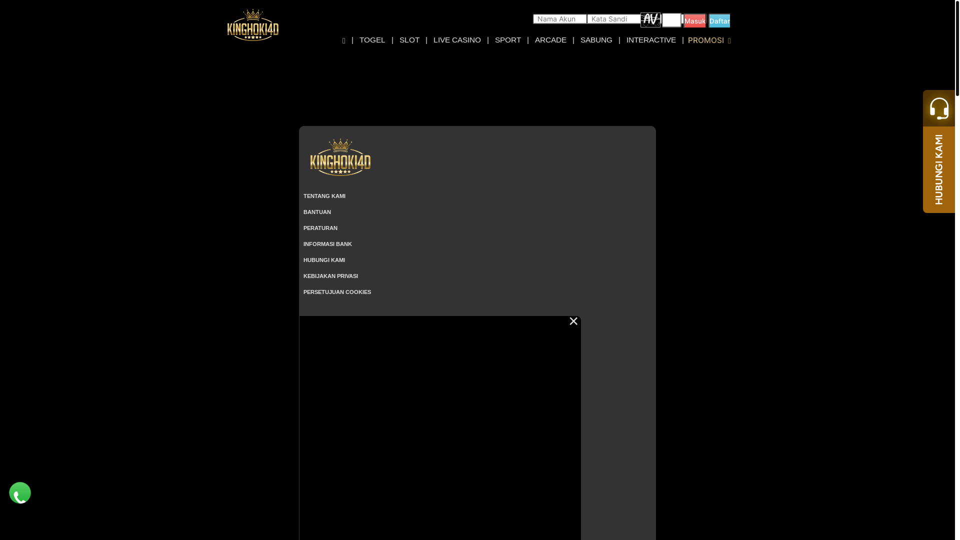 website screenshot of https://atfkinghk4d.store/