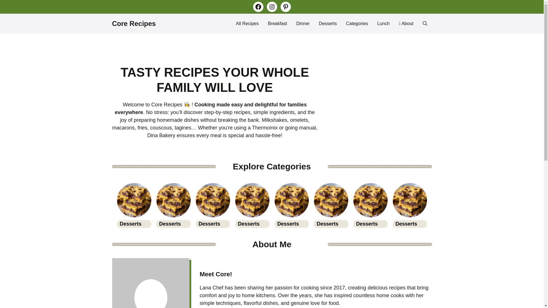 website screenshot of https://arianacooks.com/