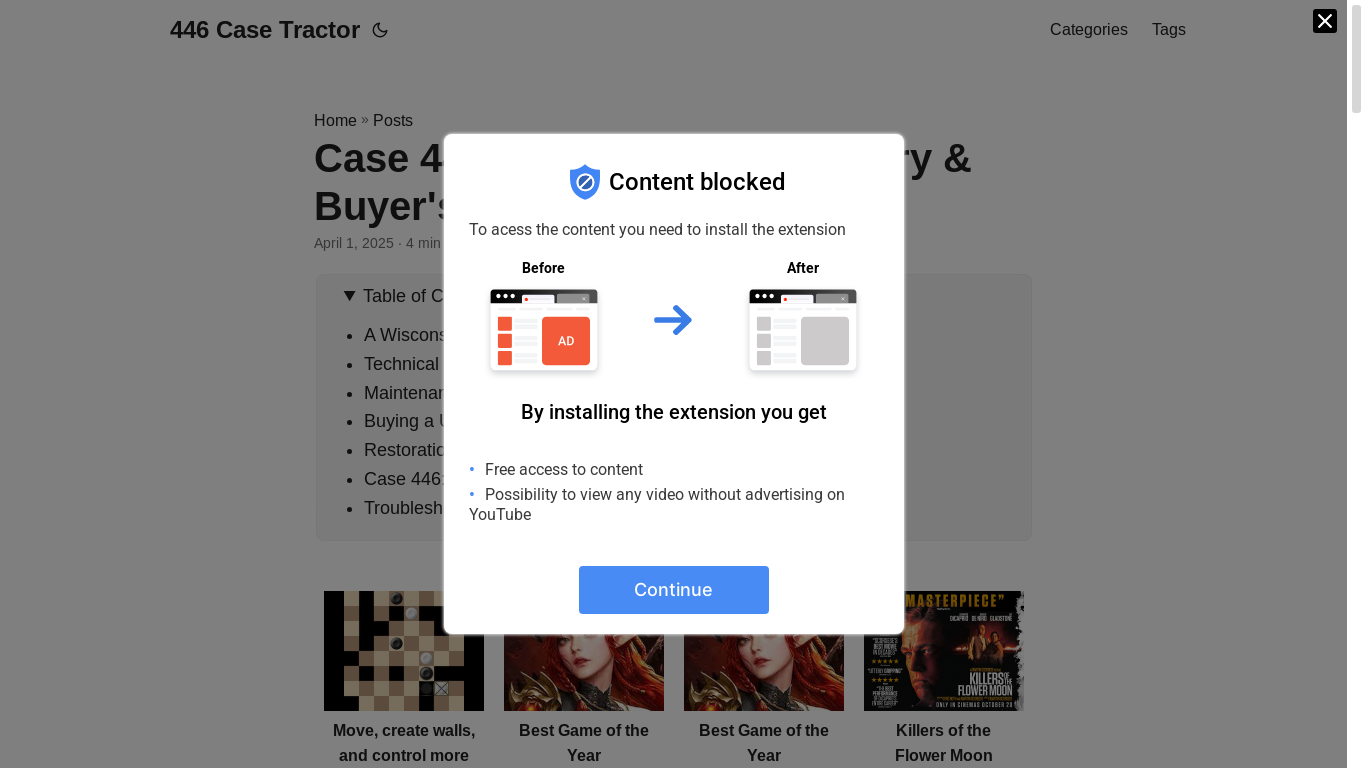 website screenshot of https://446-case-tractor.pages.dev/