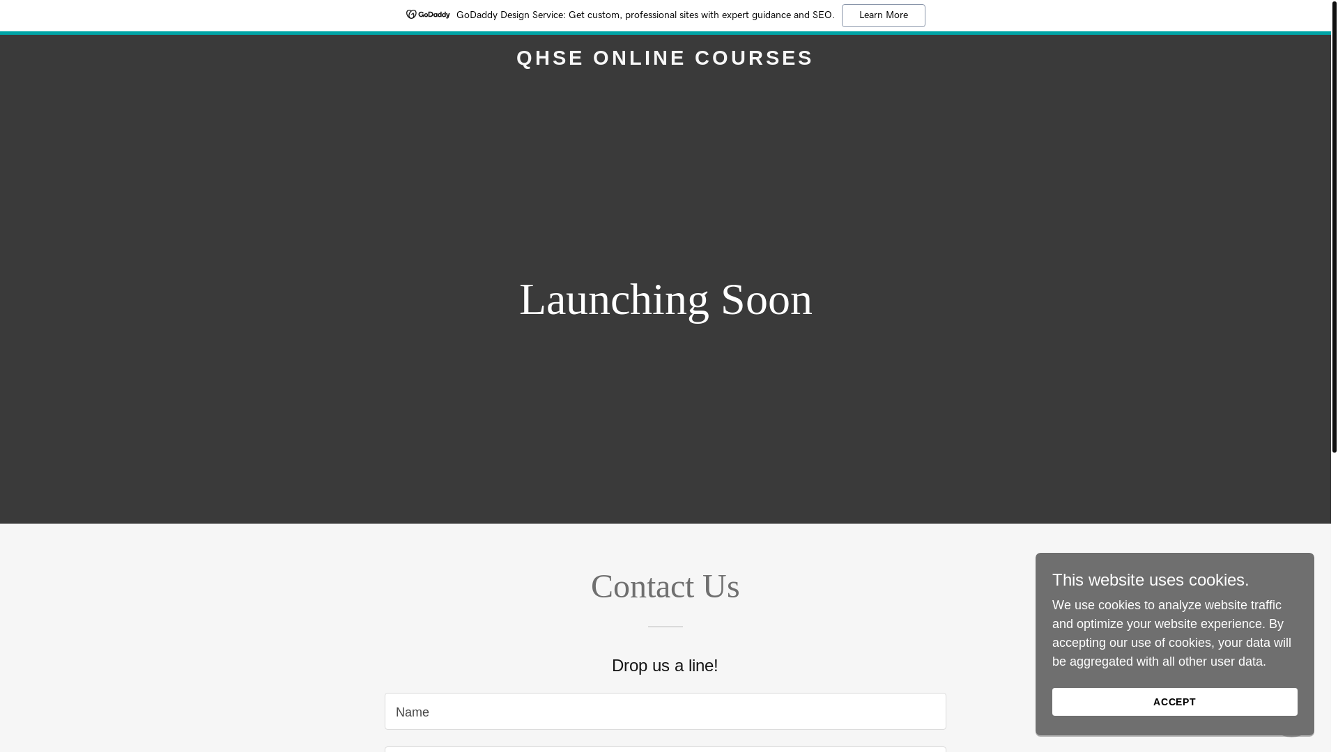 website screenshot of https://qhseonlinecourses.com/