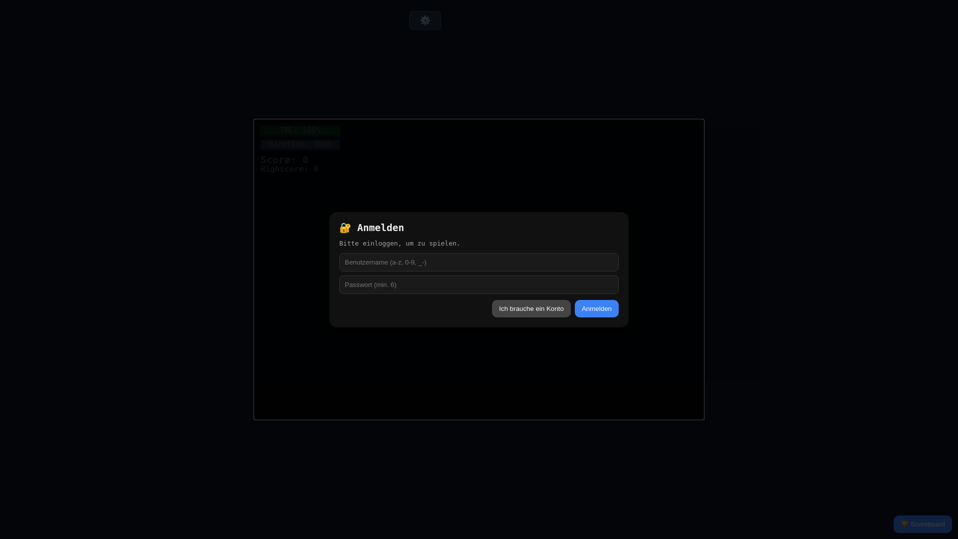 website screenshot of https://addiction-runner.de/