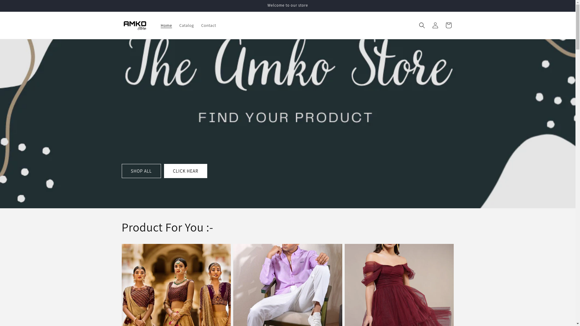 website screenshot of https://amkostore.com/