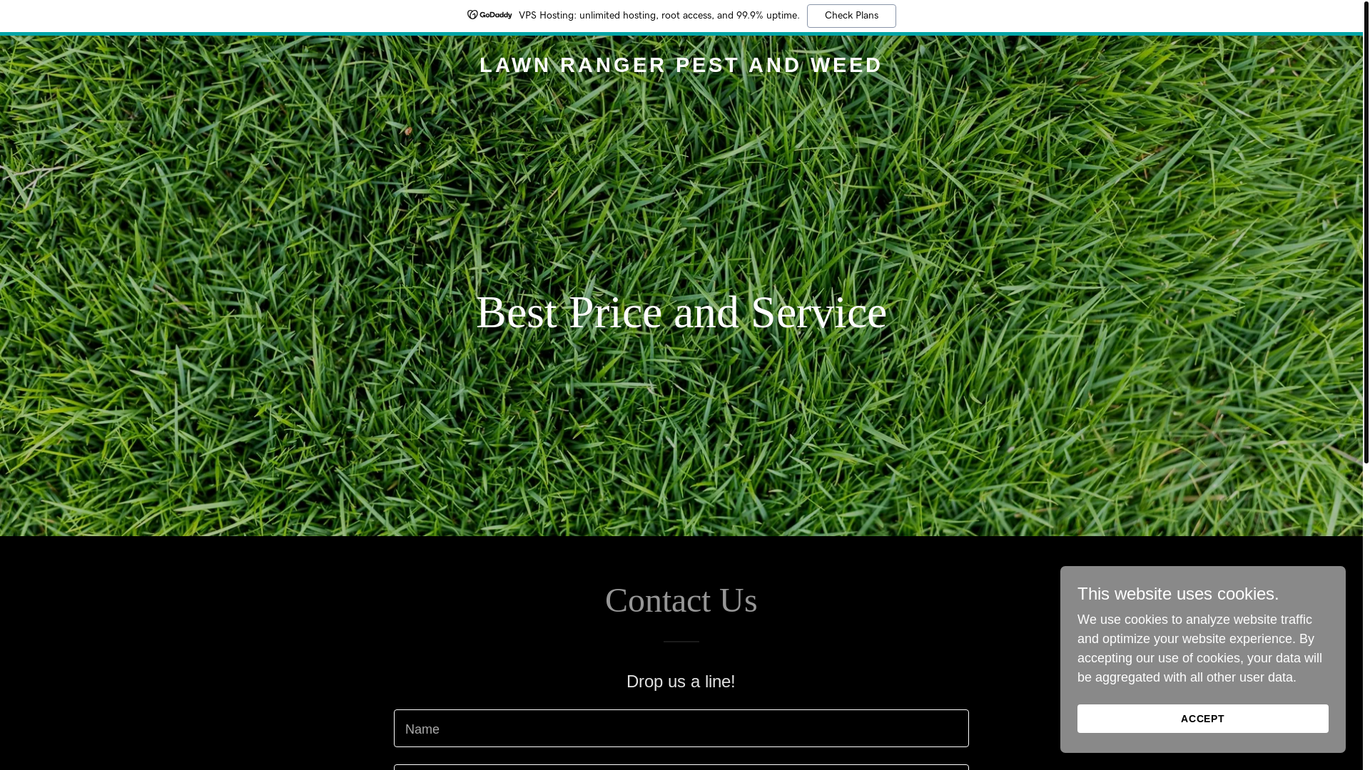 website screenshot of https://lawnrangerokc.net/