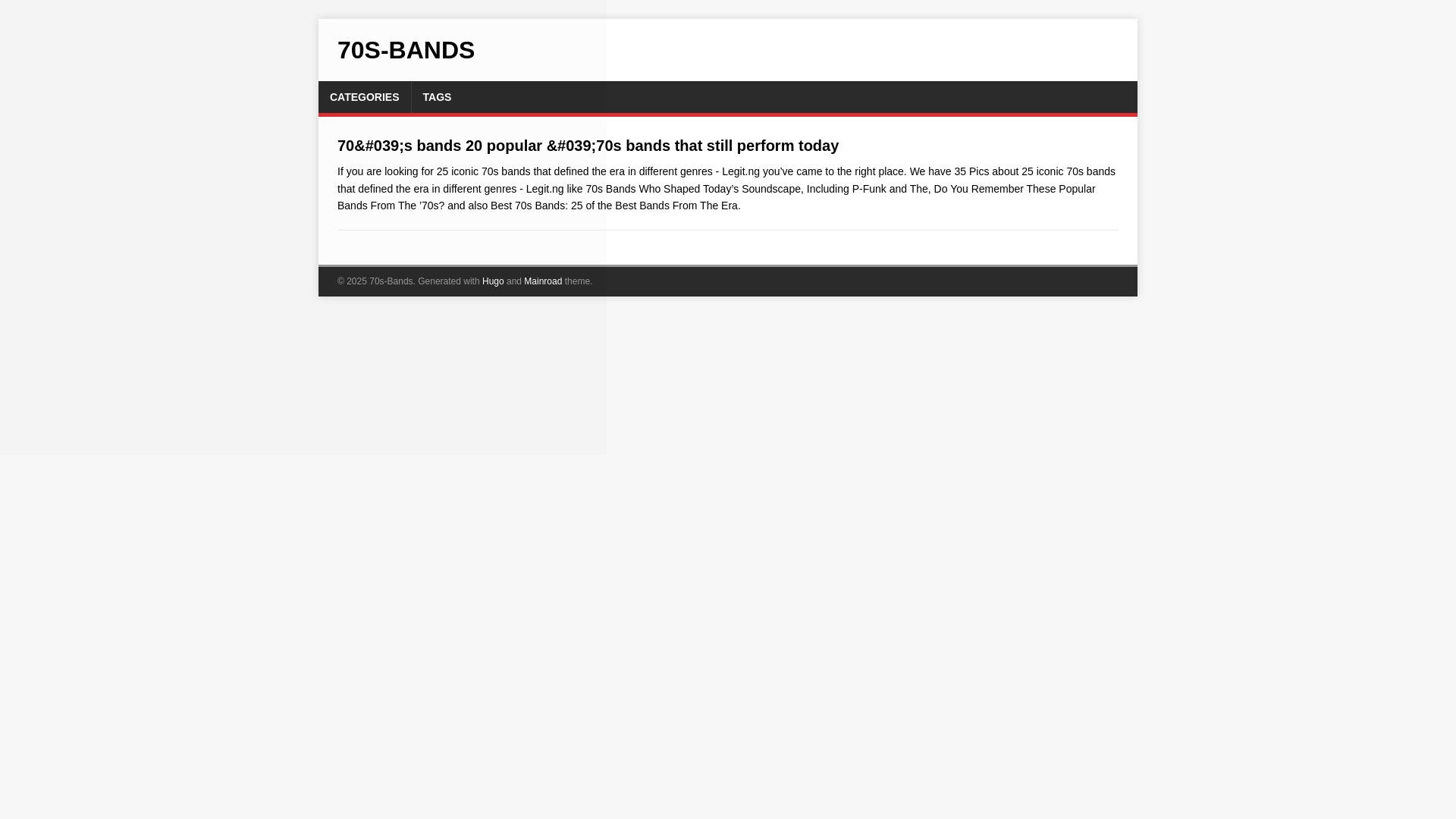 website screenshot of https://70s-bands20250911.pages.dev/