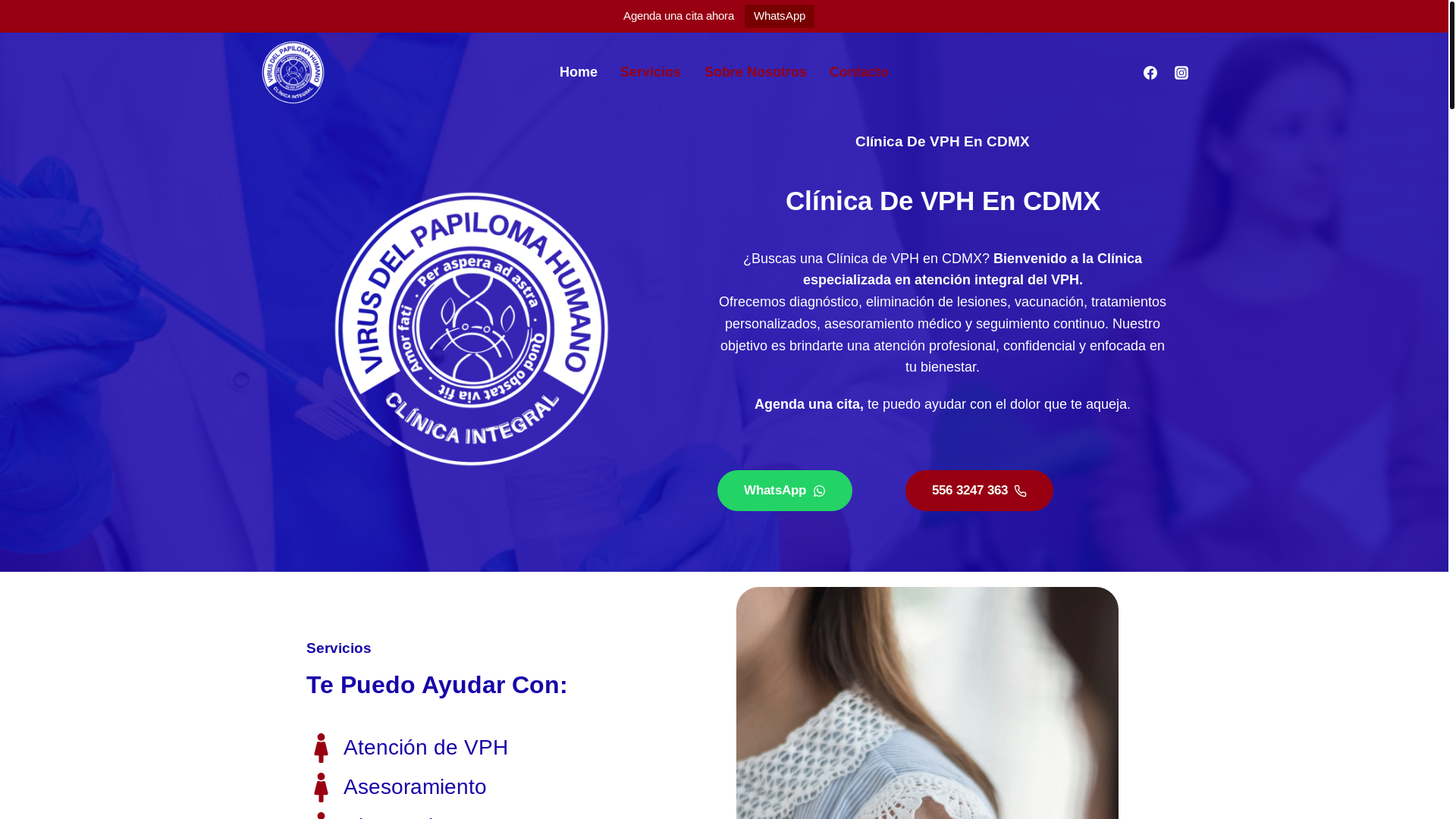website screenshot of https://clinicadevphencdmx.com/