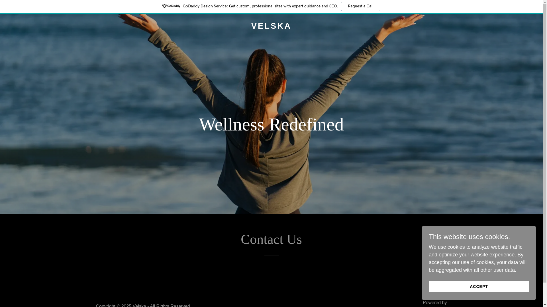website screenshot of https://velska.in/