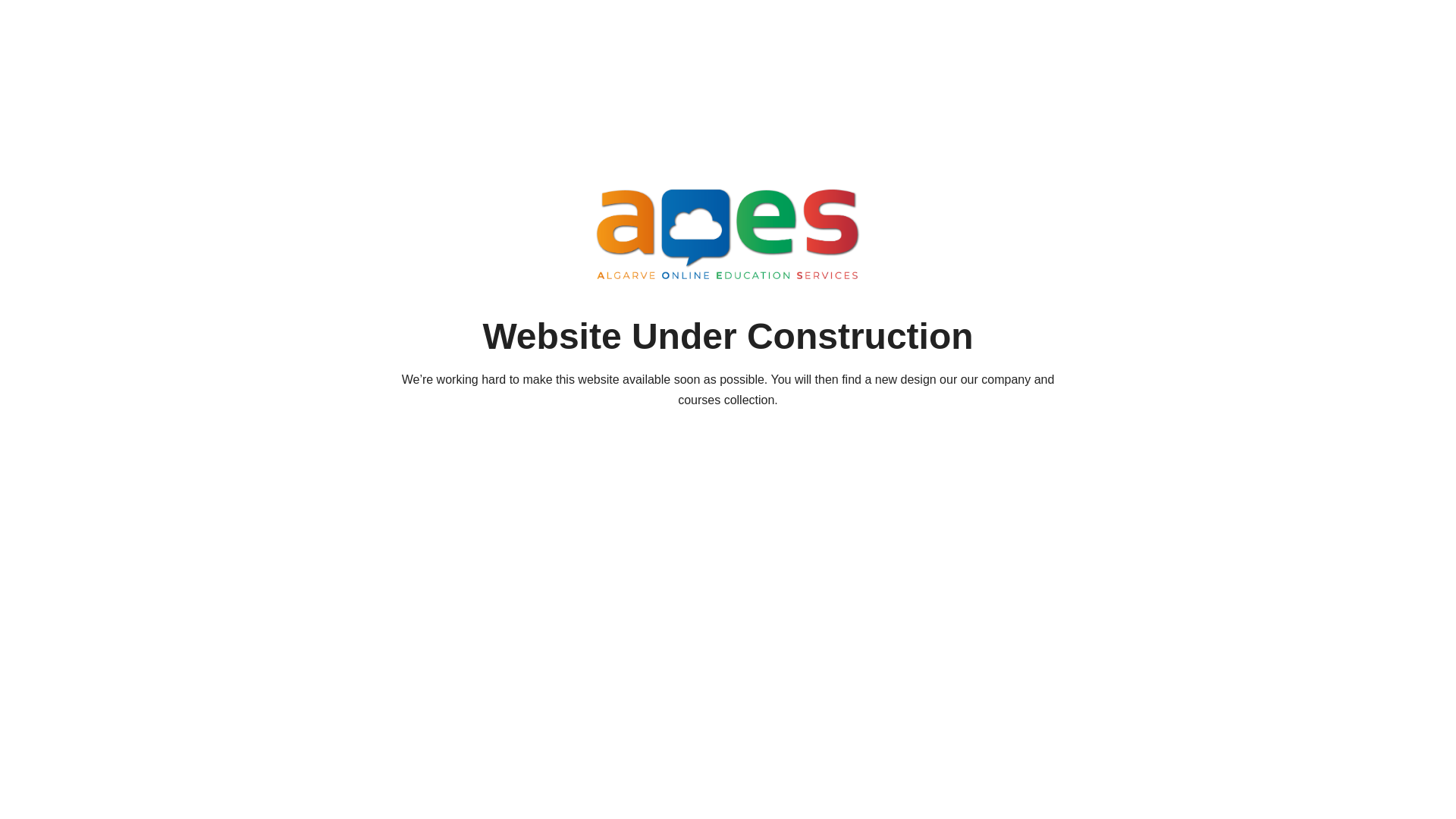 website screenshot of https://aoes.pt/