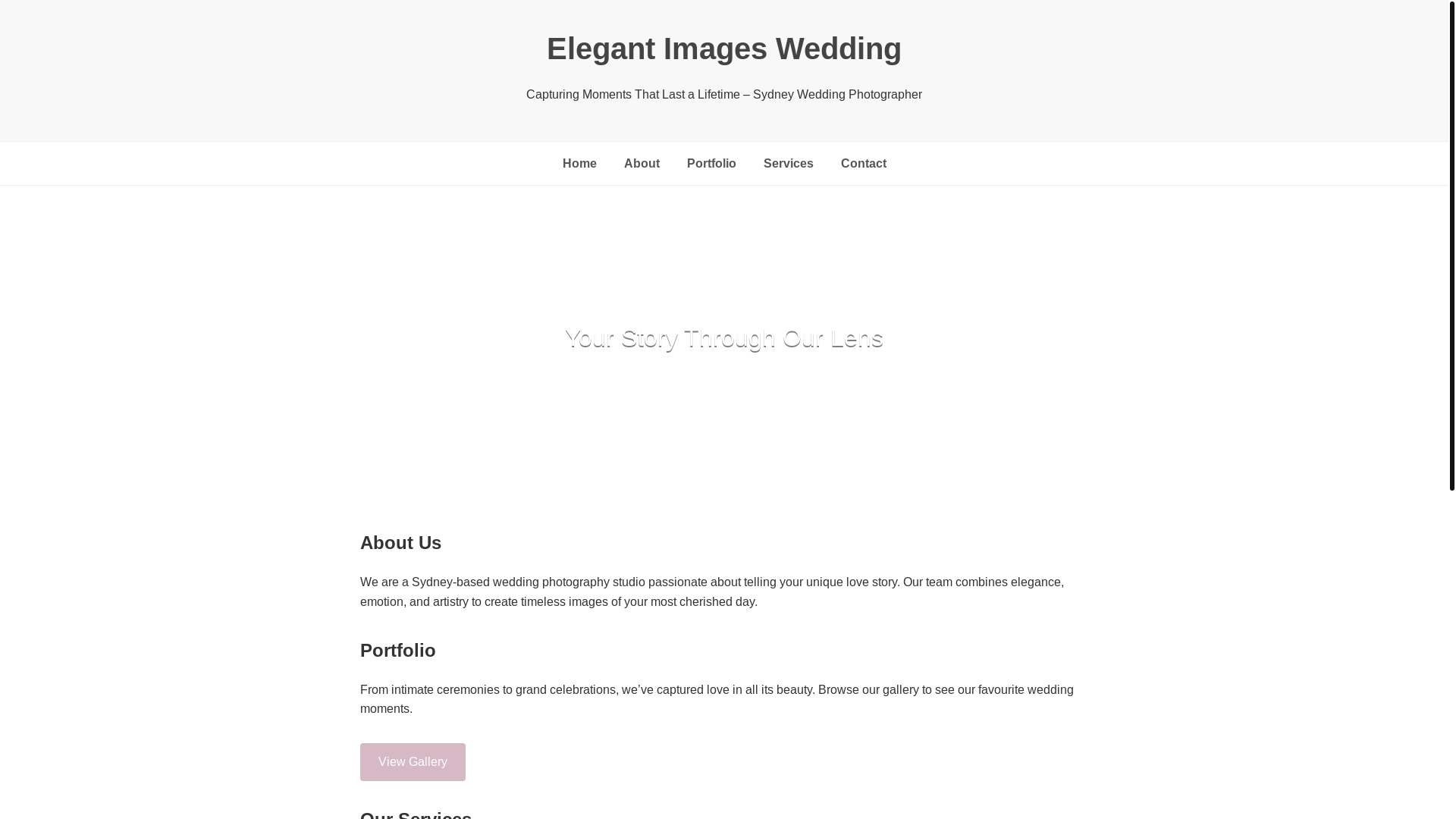 website screenshot of https://elegantimageswedding.pages.dev/