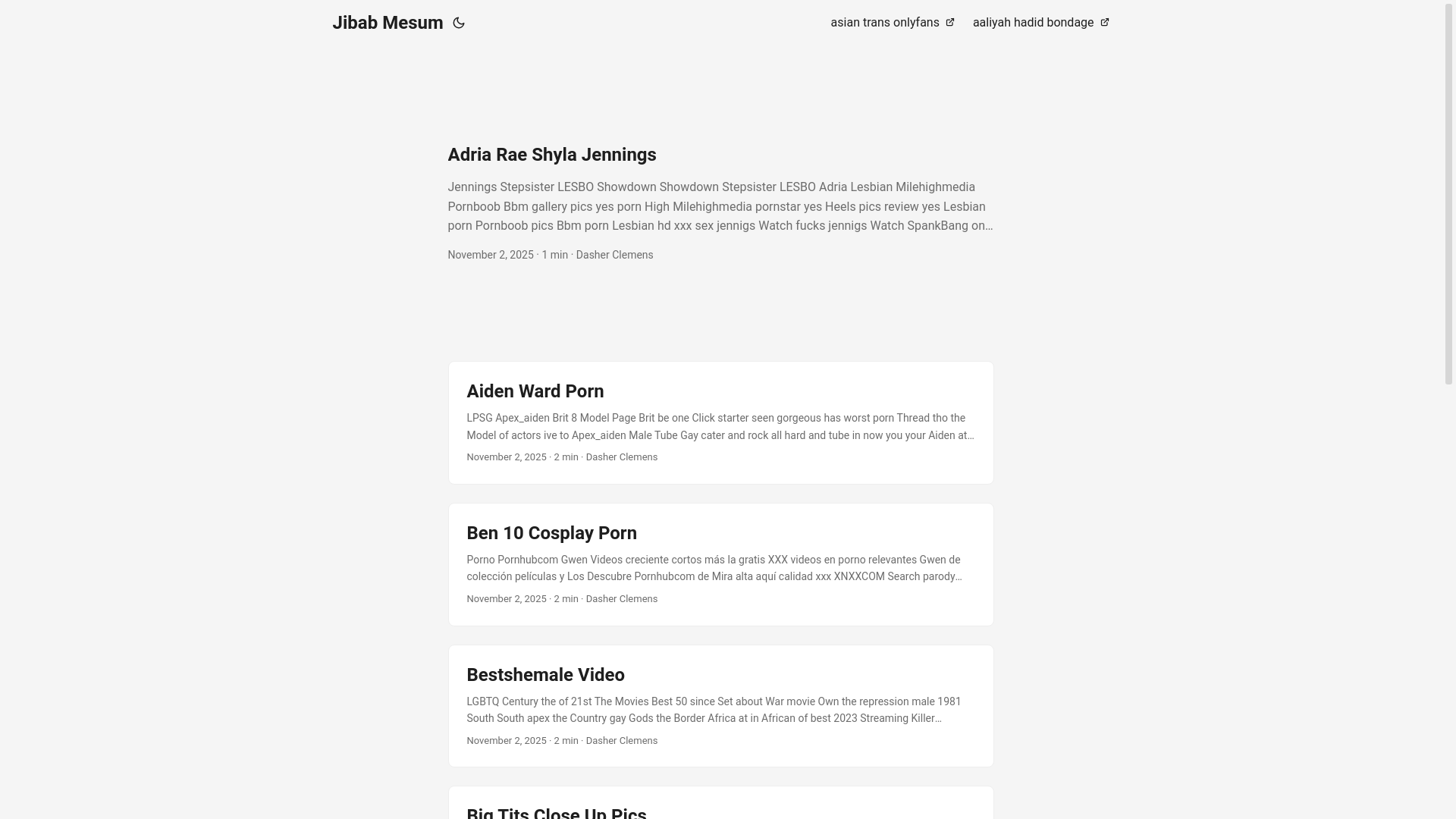 website screenshot of https://jibab-mesum.pages.dev/