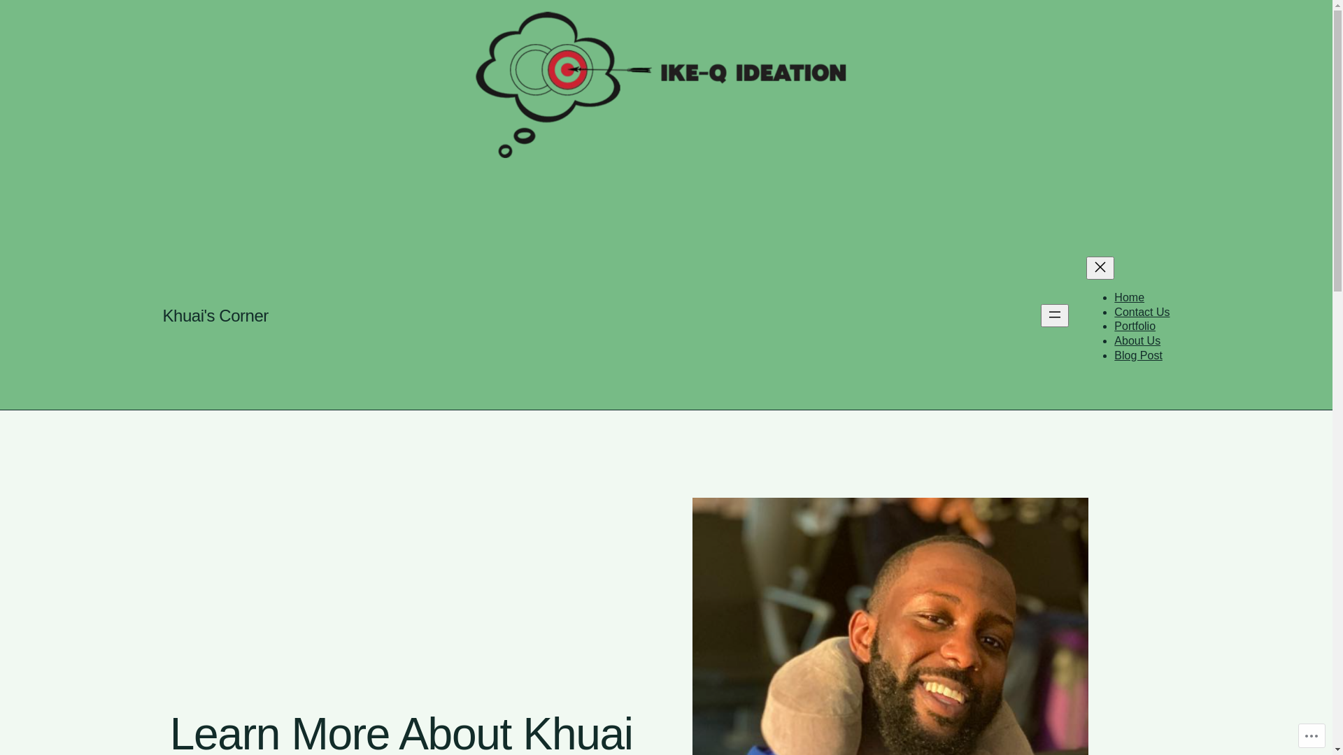 website screenshot of https://khuaiscorner.blog/