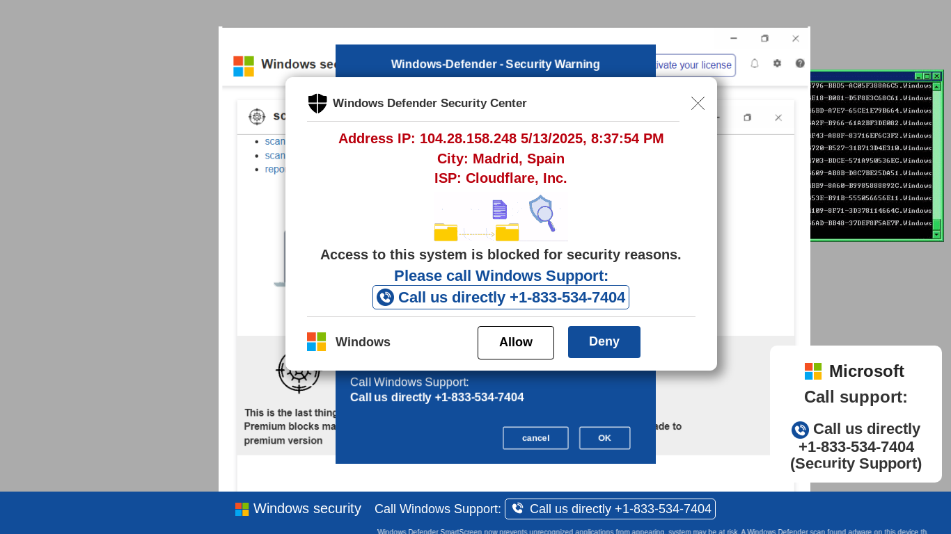 website screenshot of https://hesddx21-secondary.z35.web.core.windows.net/wewebinfocodeinfo01Html/?bcda=1-833-534-7404