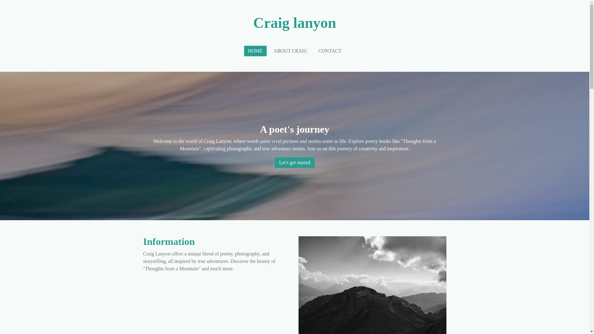 website screenshot of https://craiglanyon.com.au/