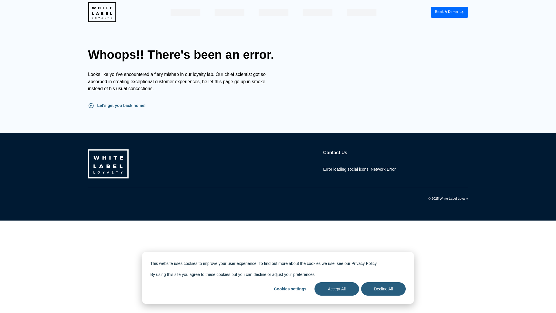 website screenshot of https://whitelabelloyalty-api.com/