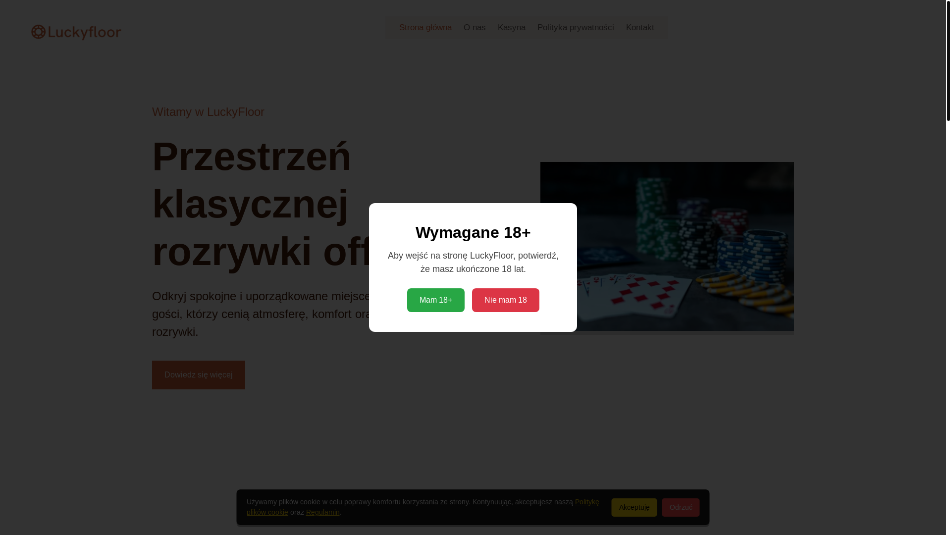 website screenshot of https://luckfloor.com/