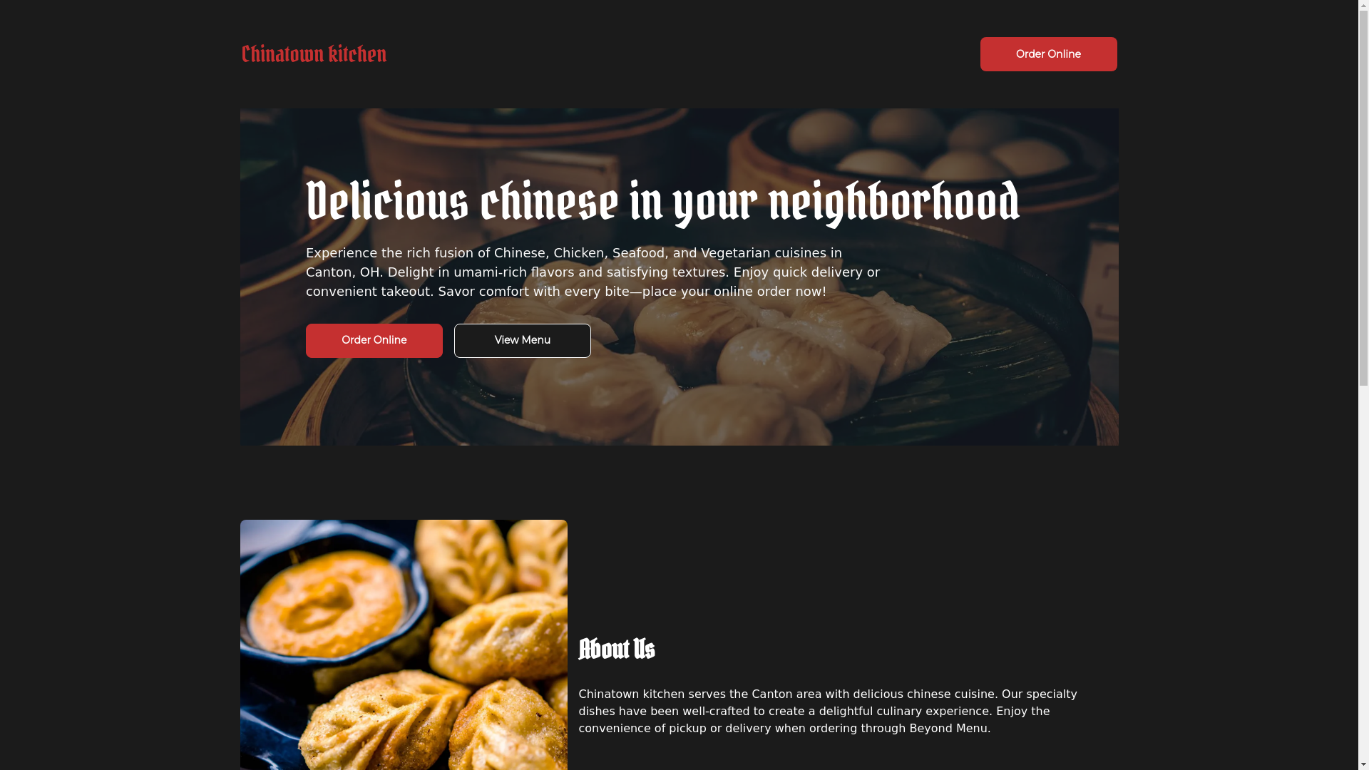 website screenshot of https://chinatownkitchenoh.com/