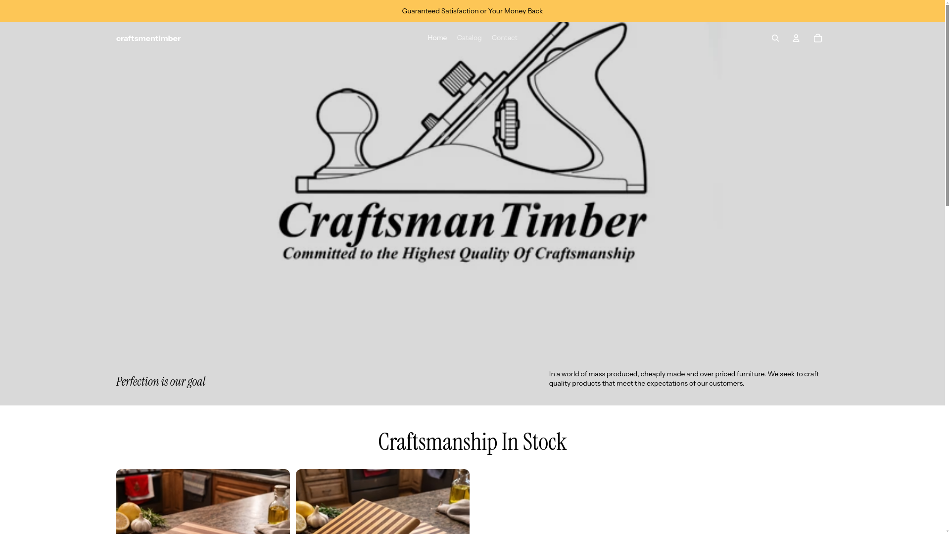website screenshot of https://indianacraftsman.com/