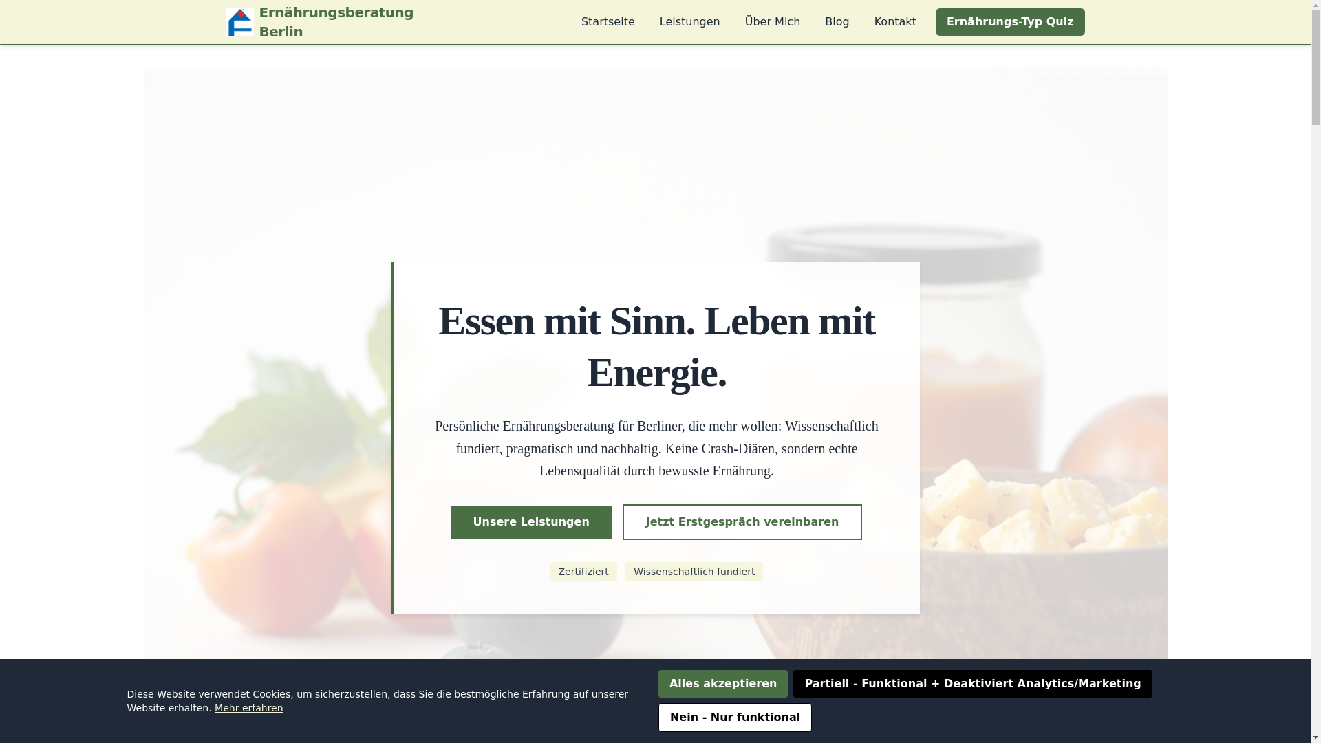website screenshot of https://berlinernaehrung.info/