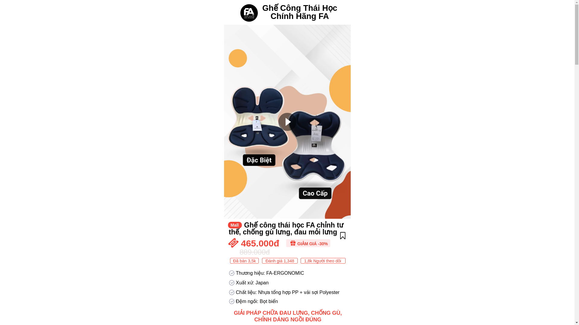 website screenshot of https://ghecongthaihocfa.store/